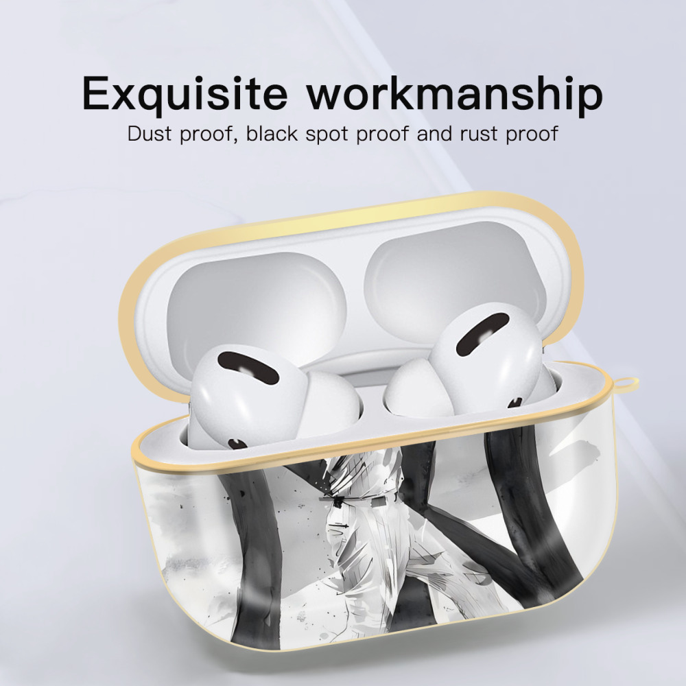 Derek Jeter 71 Luxury Gold AirPods Pro Case With Keychain, Flexible PC Material, Full Protection, Precise Cutouts, Anti-Fingerprint, Washable, Durable Design