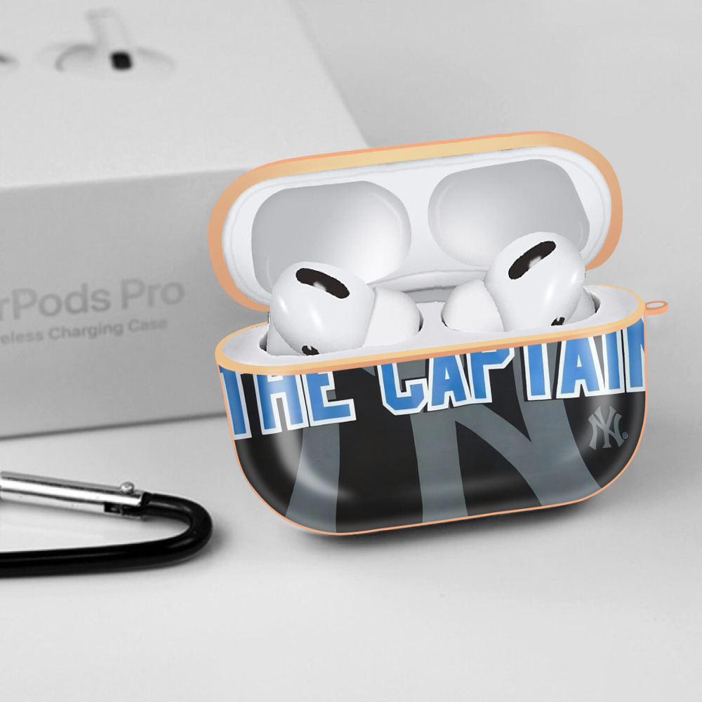 Derek Jeter 103 AirPods Pro Protective Case Rose Gold, Flexible PC Material, Precise Fit, Anti-Slip Cover, Full Protection, Fingerprint Resistant, Washable With Keychain