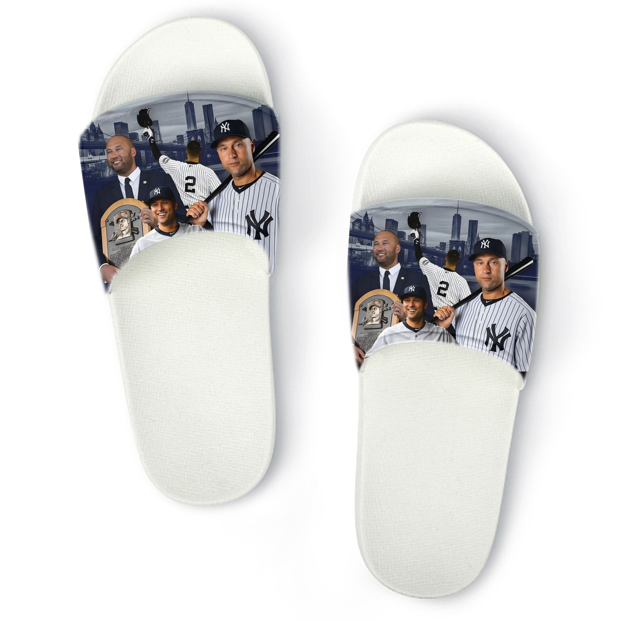 Derek Jeter 49 PVC Home Slippers For Men & Women – Durable, Comfortable, Waterproof, Non-Slip, Stylish Casual Indoor & Outdoor Sandals
