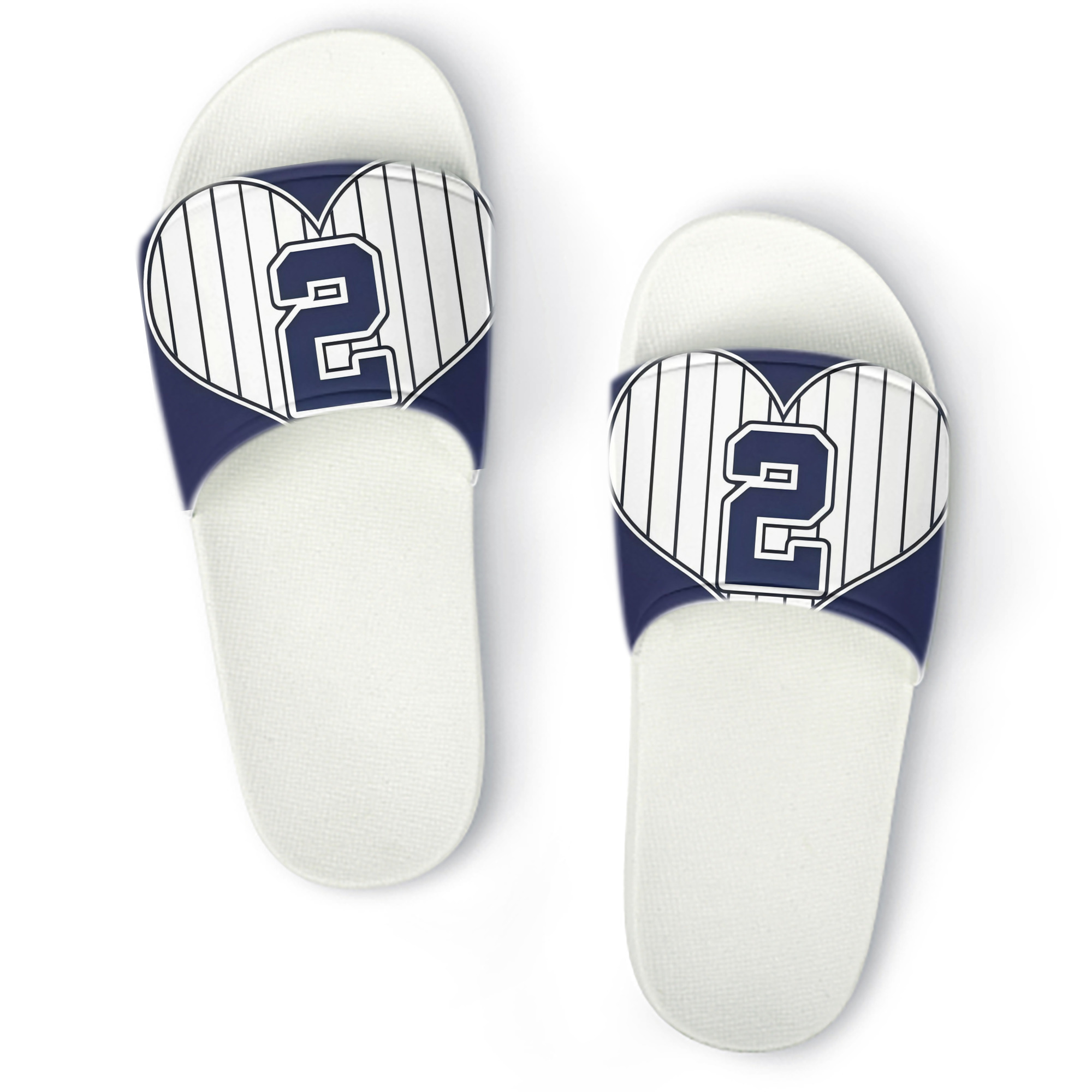Derek Jeter 75 PVC Home Slippers For Men & Women – Durable, Comfortable, Waterproof, Non-Slip, Stylish Casual Indoor & Outdoor Sandals