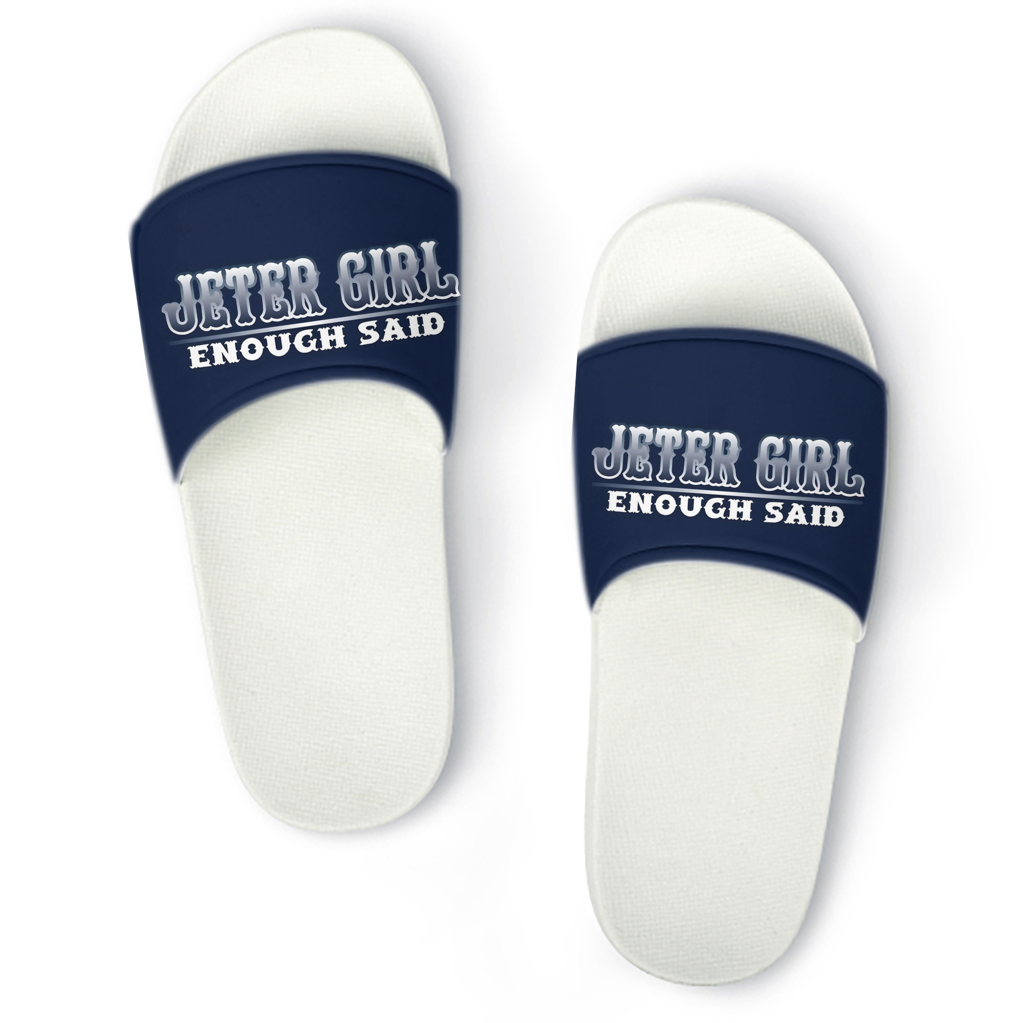 Derek Jeter 101 PVC Home Slippers For Men & Women – Durable, Comfortable, Waterproof, Non-Slip, Stylish Casual Indoor & Outdoor Sandals