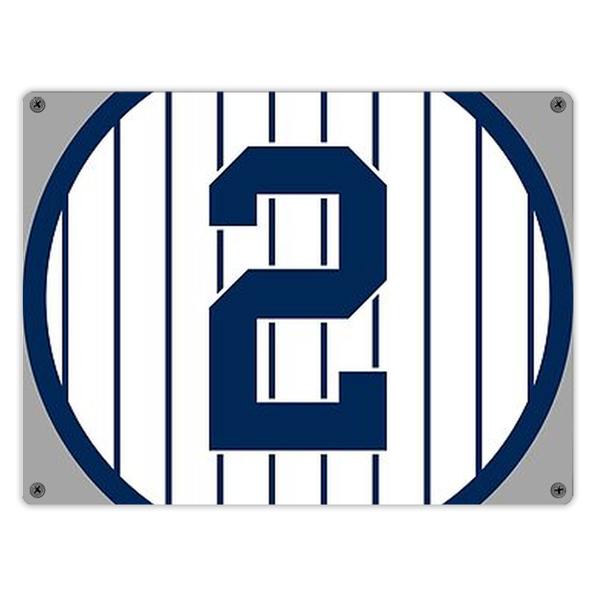 Derek Jeter 19 Vintage Metal Tin Sign 16x12 – Full-Print Iron Wall Decor – Durable, Fade-Resistant – Easy To Hang – Ideal For Home, Bar, Kitchen & Office Decor