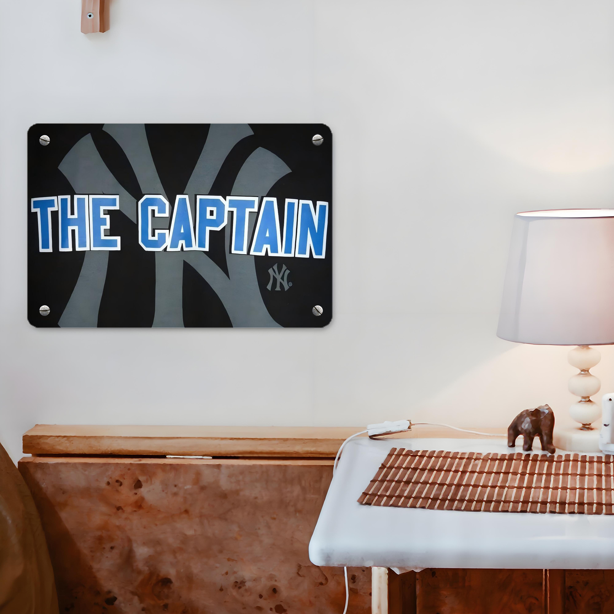 Derek Jeter 103 Metal Tin Sign 12x8inch - Premium Full-Print Decorative Wall Art, Durable Rust-Resistant Metal Plaque For Living Room, Bedroom, Kitchen, Office, Bar Décor