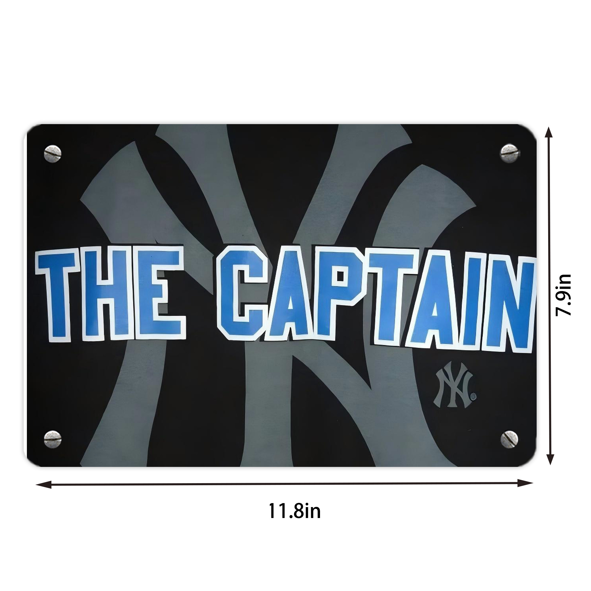 Derek Jeter 103 Metal Tin Sign 12x8inch - Premium Full-Print Decorative Wall Art, Durable Rust-Resistant Metal Plaque For Living Room, Bedroom, Kitchen, Office, Bar Décor