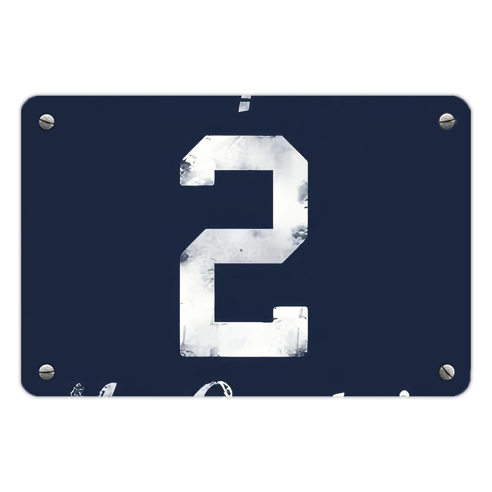 Derek Jeter 25 Metal Tin Sign 12x8inch - Premium Full-Print Decorative Wall Art, Durable Rust-Resistant Metal Plaque For Living Room, Bedroom, Kitchen, Office, Bar Décor