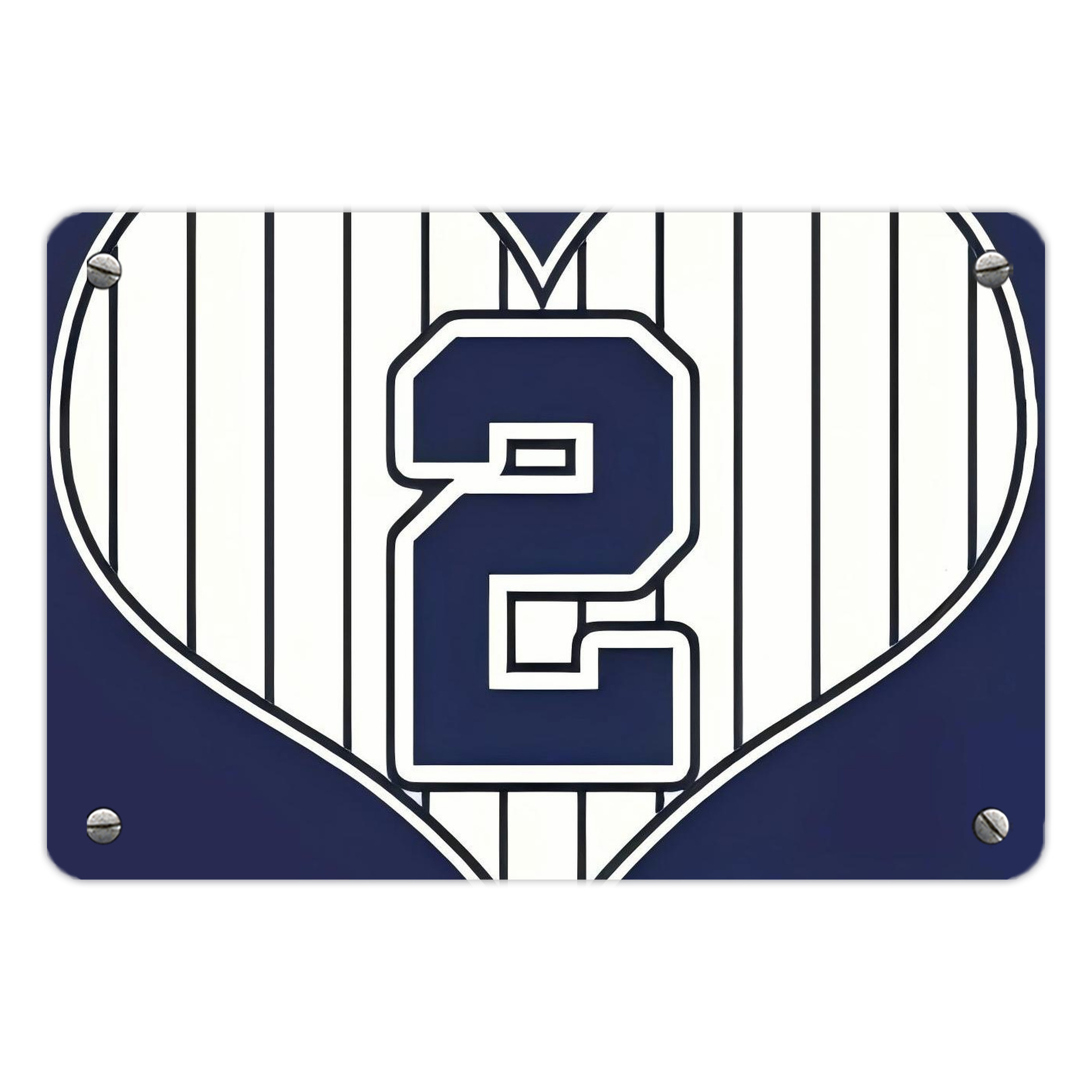 Derek Jeter 75 Metal Tin Sign 12x8inch - Premium Full-Print Decorative Wall Art, Durable Rust-Resistant Metal Plaque For Living Room, Bedroom, Kitchen, Office, Bar Décor
