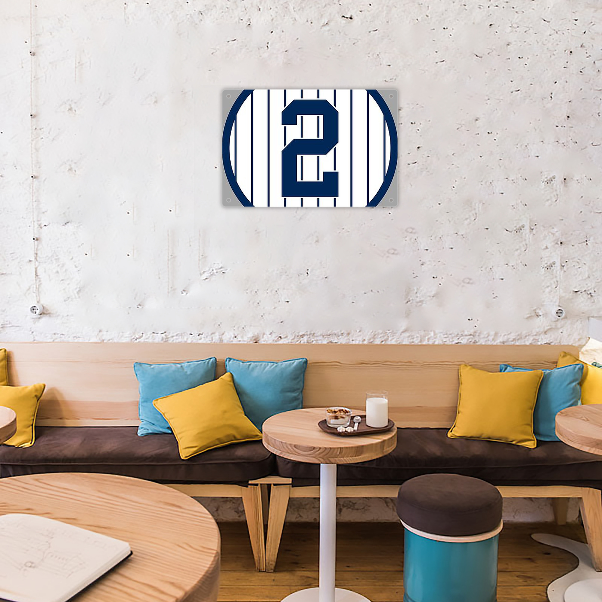 Derek Jeter 19 Decorative Aluminum Plaque – Horizontal Design – Durable, Stylish, Easy To Install – Ideal For Home, Office, Bar, And More