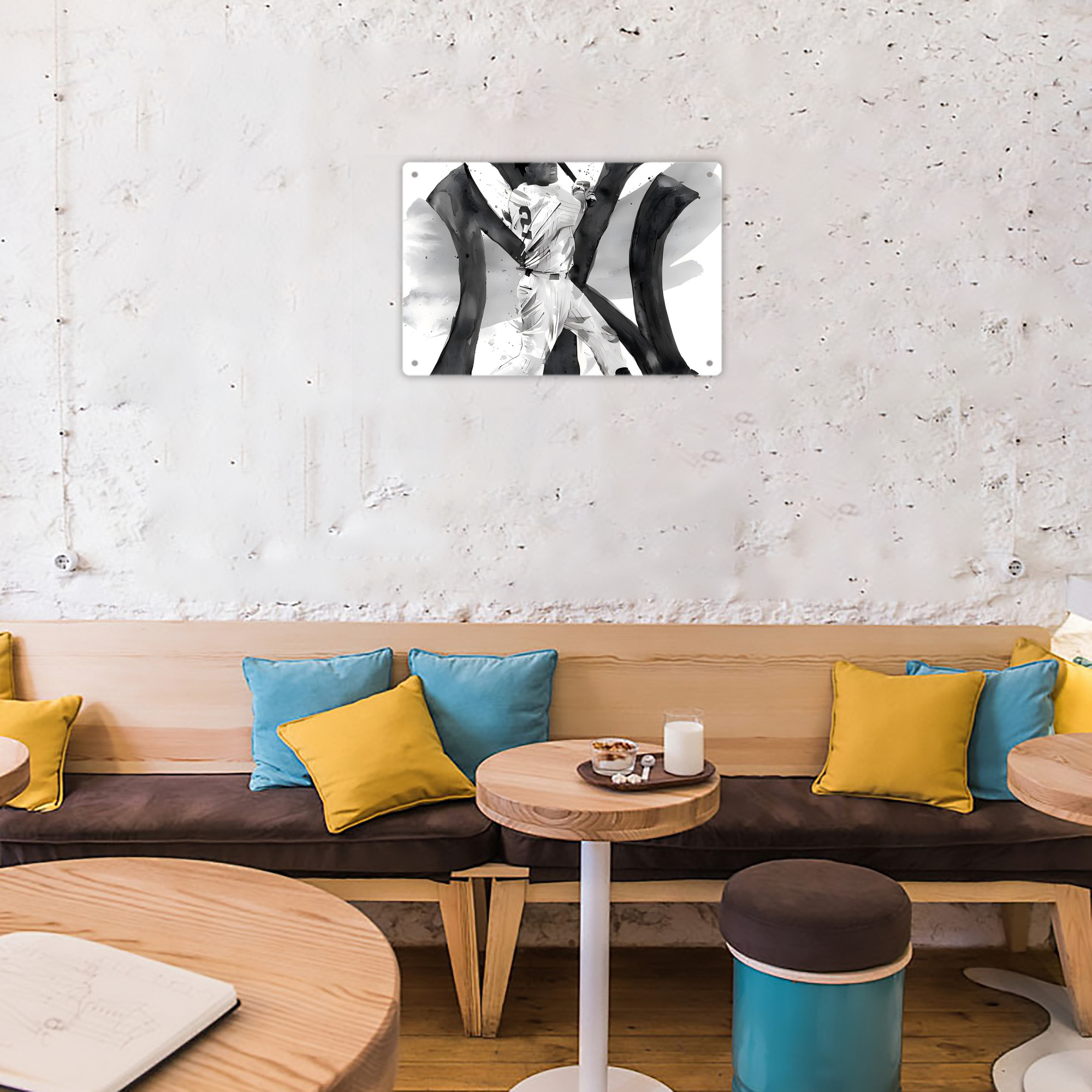 Derek Jeter 71 Decorative Aluminum Plaque – Horizontal Design – Durable, Stylish, Easy To Install – Ideal For Home, Office, Bar, And More