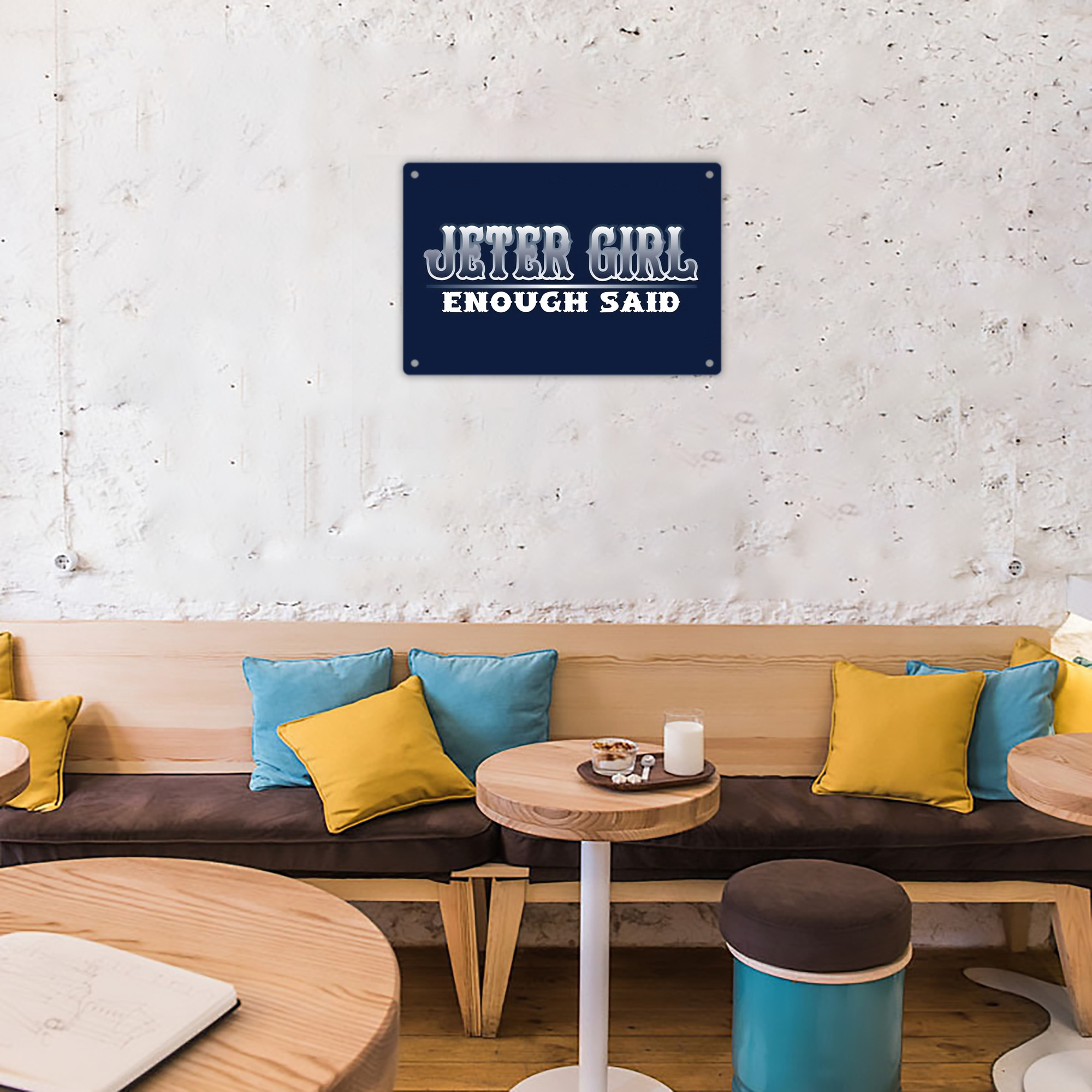 Derek Jeter 101 Decorative Aluminum Plaque – Horizontal Design – Durable, Stylish, Easy To Install – Ideal For Home, Office, Bar, And More