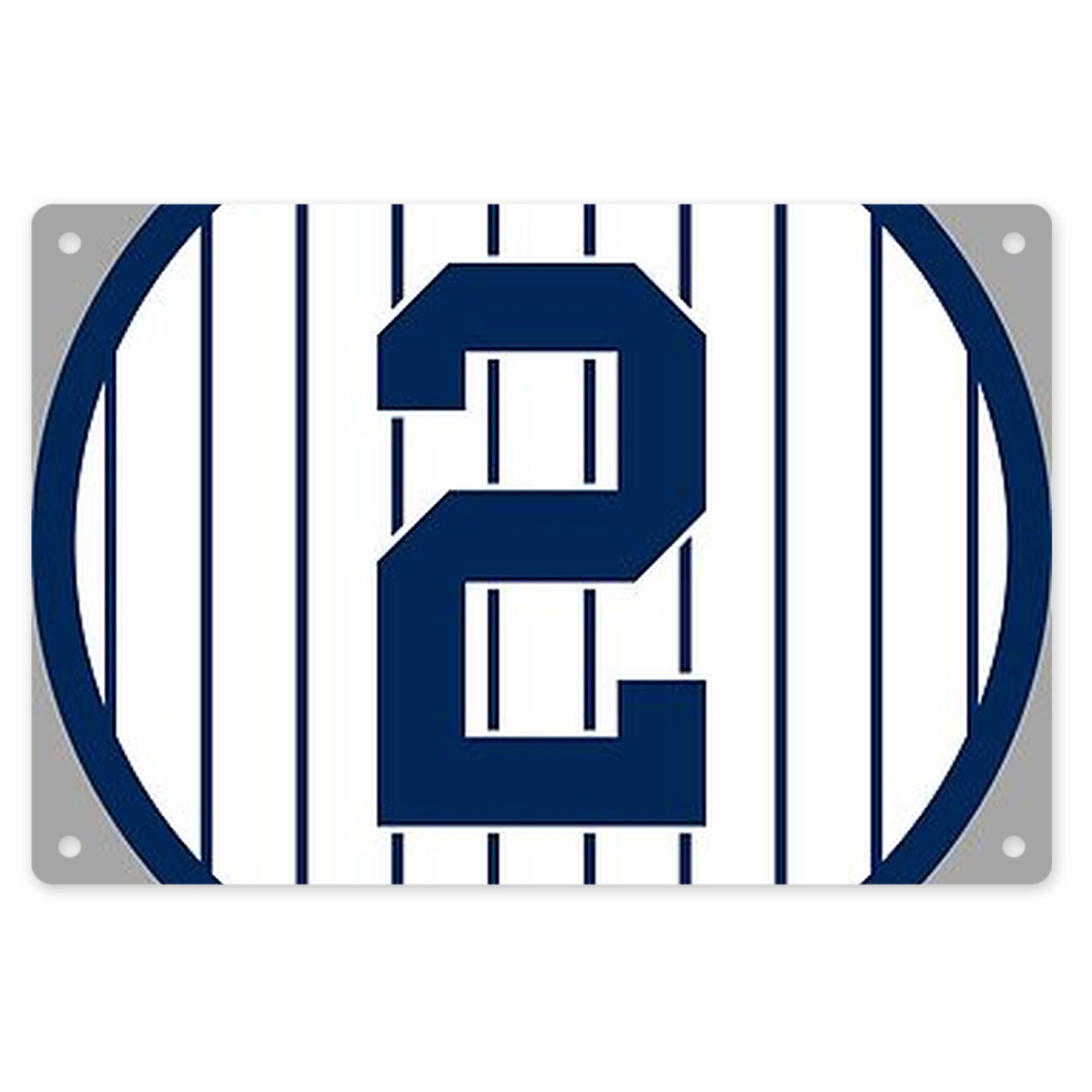 Derek Jeter 19 Decorative Aluminum Plaque – Horizontal Design – Durable, Stylish, Easy To Install – Ideal For Home, Office, Bar, And More