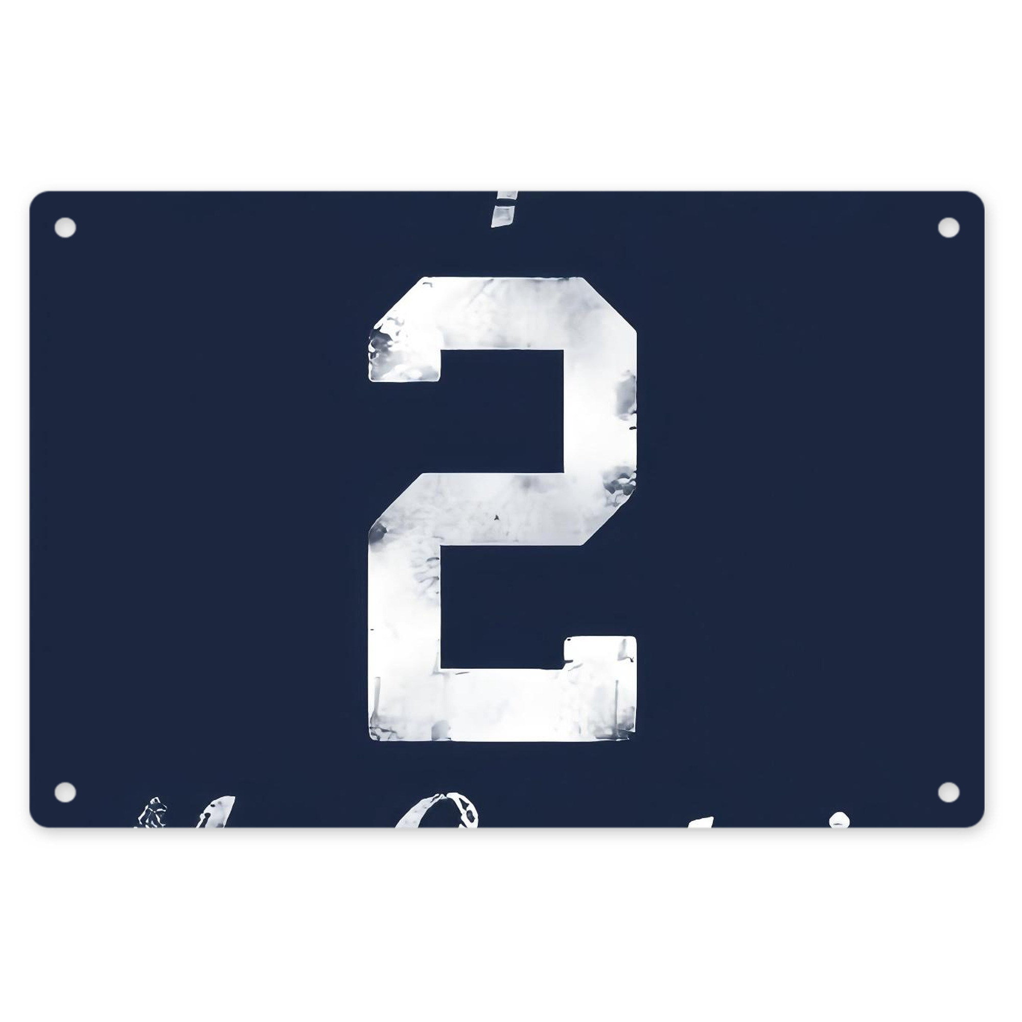 Derek Jeter 25 Decorative Aluminum Plaque – Horizontal Design – Durable, Stylish, Easy To Install – Ideal For Home, Office, Bar, And More