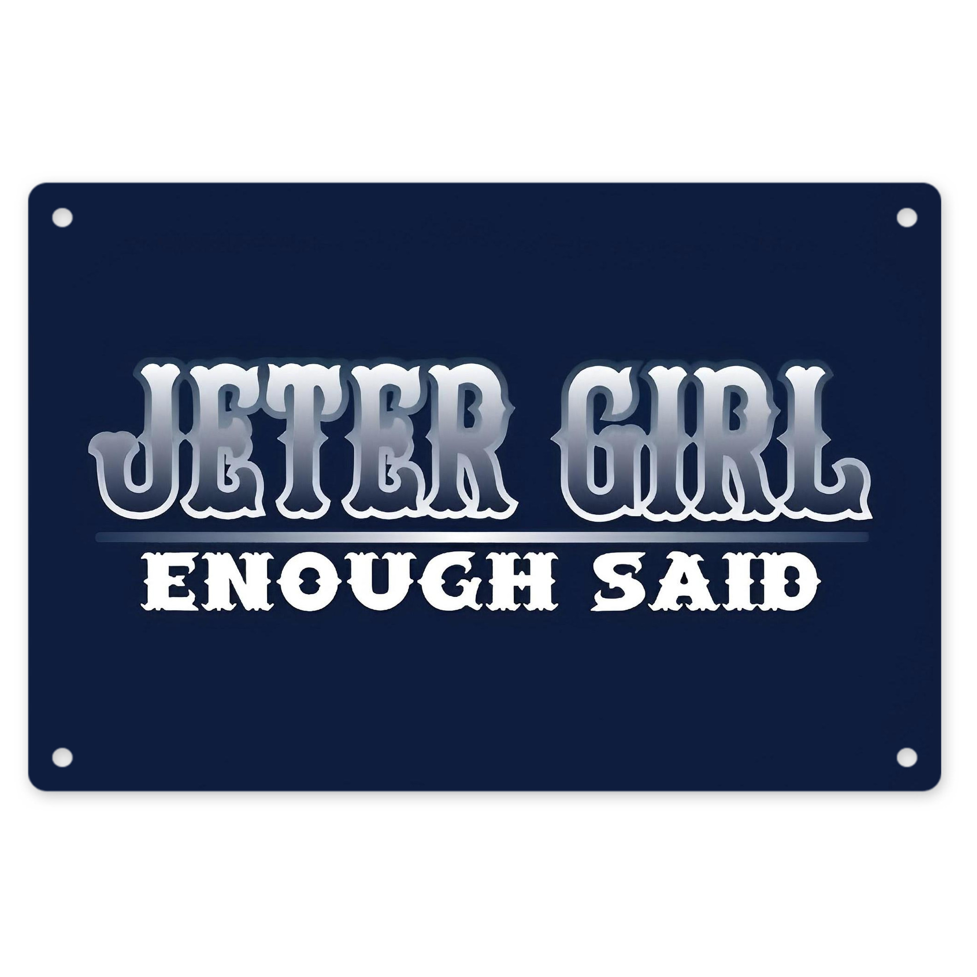 Derek Jeter 101 Decorative Aluminum Plaque – Horizontal Design – Durable, Stylish, Easy To Install – Ideal For Home, Office, Bar, And More