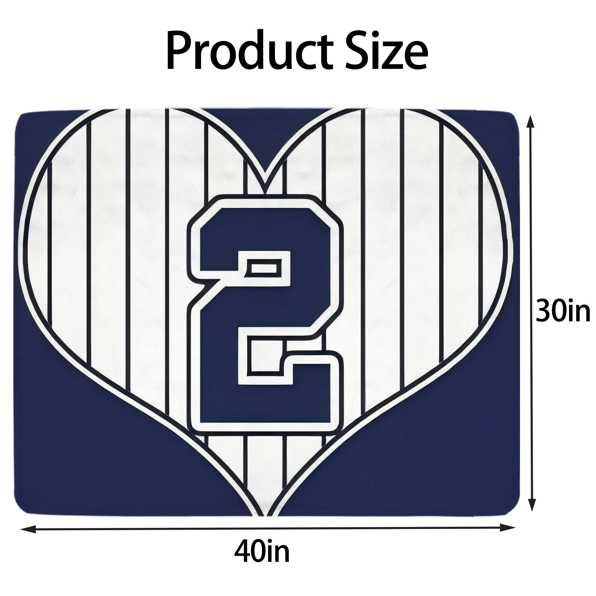 Derek Jeter 75 Soft Plush Fleece Blanket 30x40 Inch - 300GSM Flannel, Ultra Soft & Warm, Lightweight & Durable, Perfect For Kids, Adults, Couch, Bed, Camping, Travel, Gift For Family & Friends