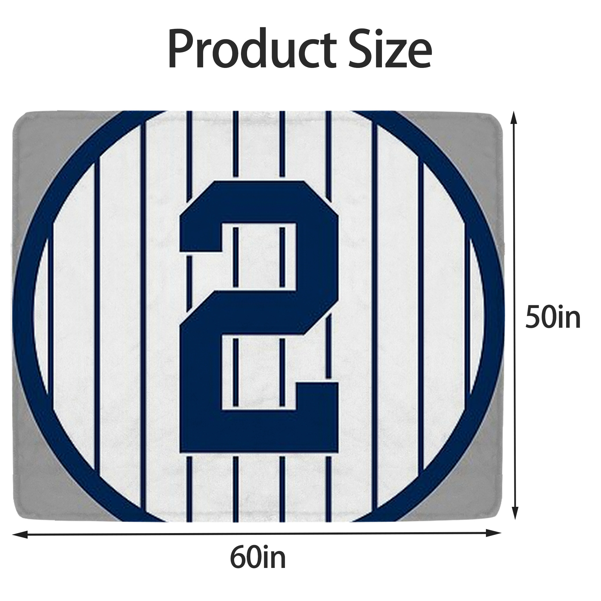 Derek Jeter 19 Soft Fleece Throw Blanket 50 X 60 Inch – Super Soft, Lightweight, And Durable – Perfect For Sofa, Bed, Camping, And More – Ideal Gift For Family And Friends