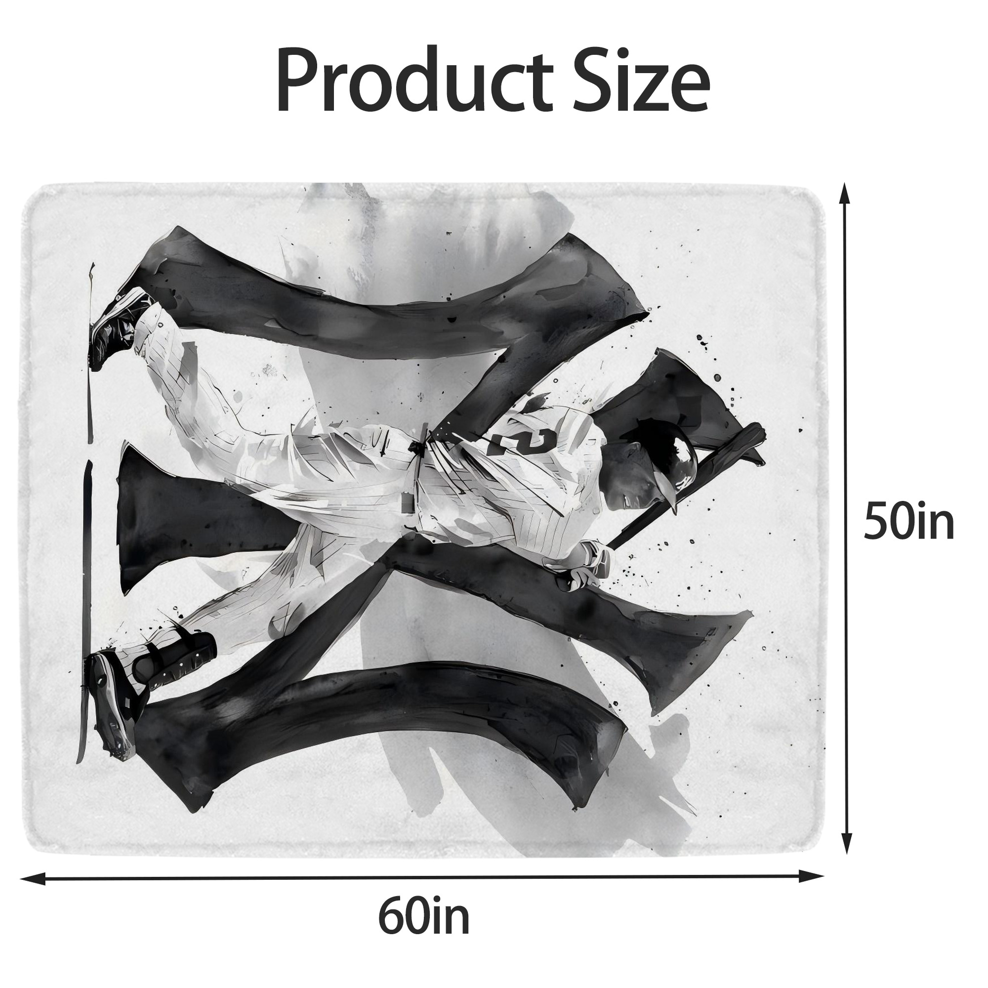 Derek Jeter 71 Soft Fleece Throw Blanket 50 X 60 Inch – Super Soft, Lightweight, And Durable – Perfect For Sofa, Bed, Camping, And More – Ideal Gift For Family And Friends