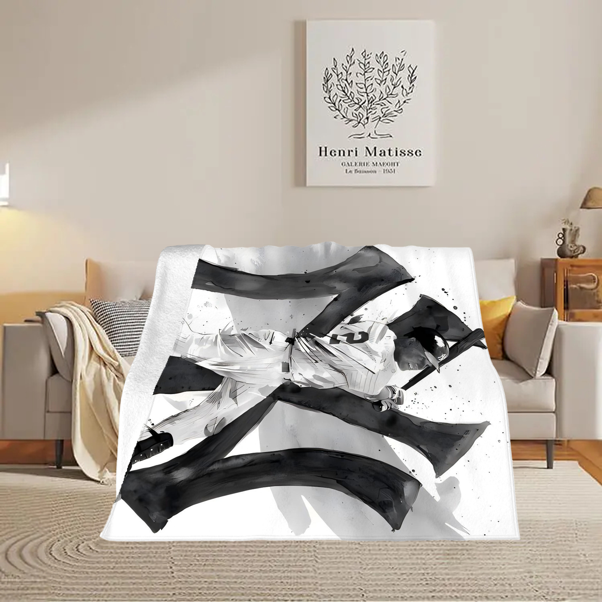 Derek Jeter 71 Soft Fleece Throw Blanket 50 X 60 Inch – Super Soft, Lightweight, And Durable – Perfect For Sofa, Bed, Camping, And More – Ideal Gift For Family And Friends