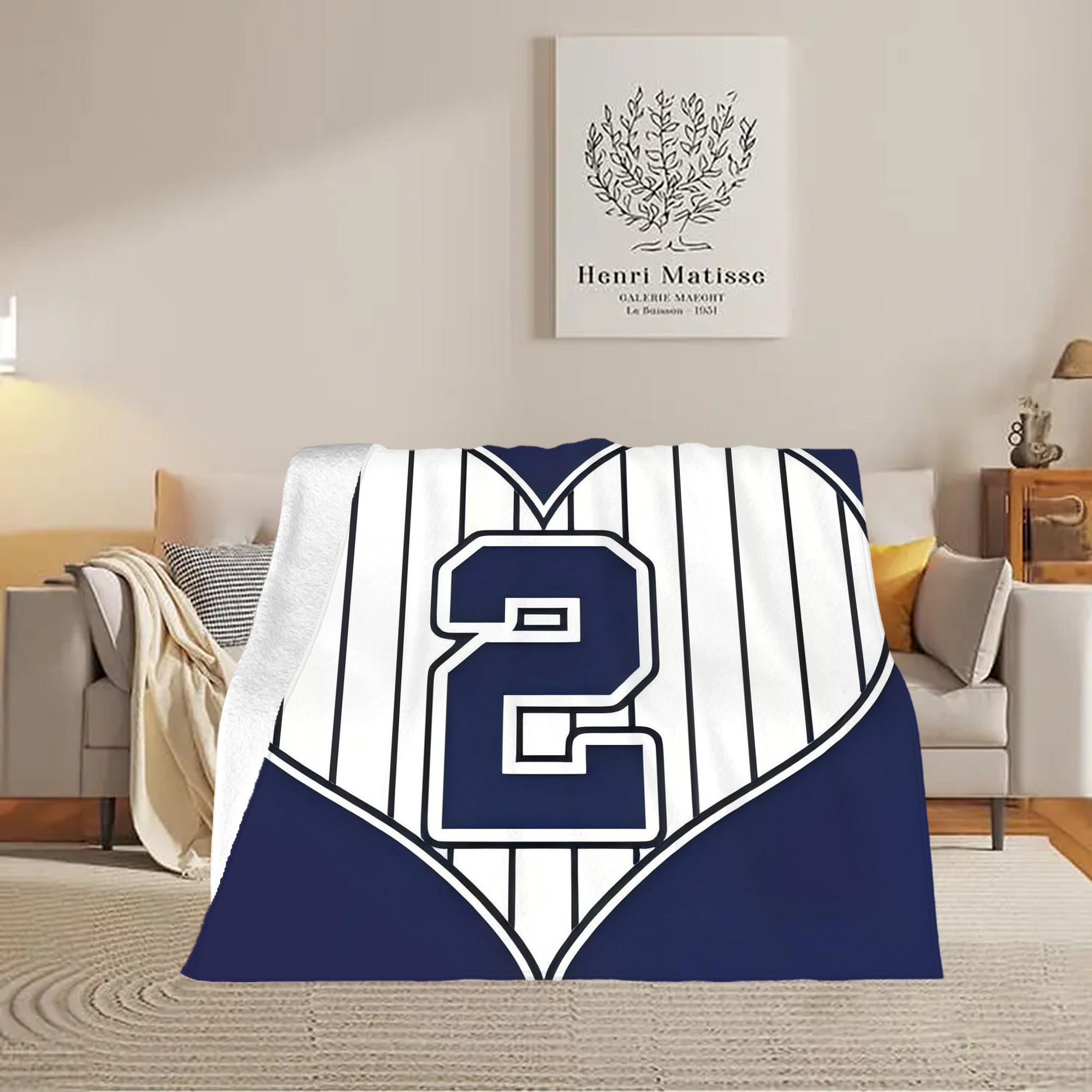 Derek Jeter 75 Soft Fleece Throw Blanket 50 X 60 Inch – Super Soft, Lightweight, And Durable – Perfect For Sofa, Bed, Camping, And More – Ideal Gift For Family And Friends