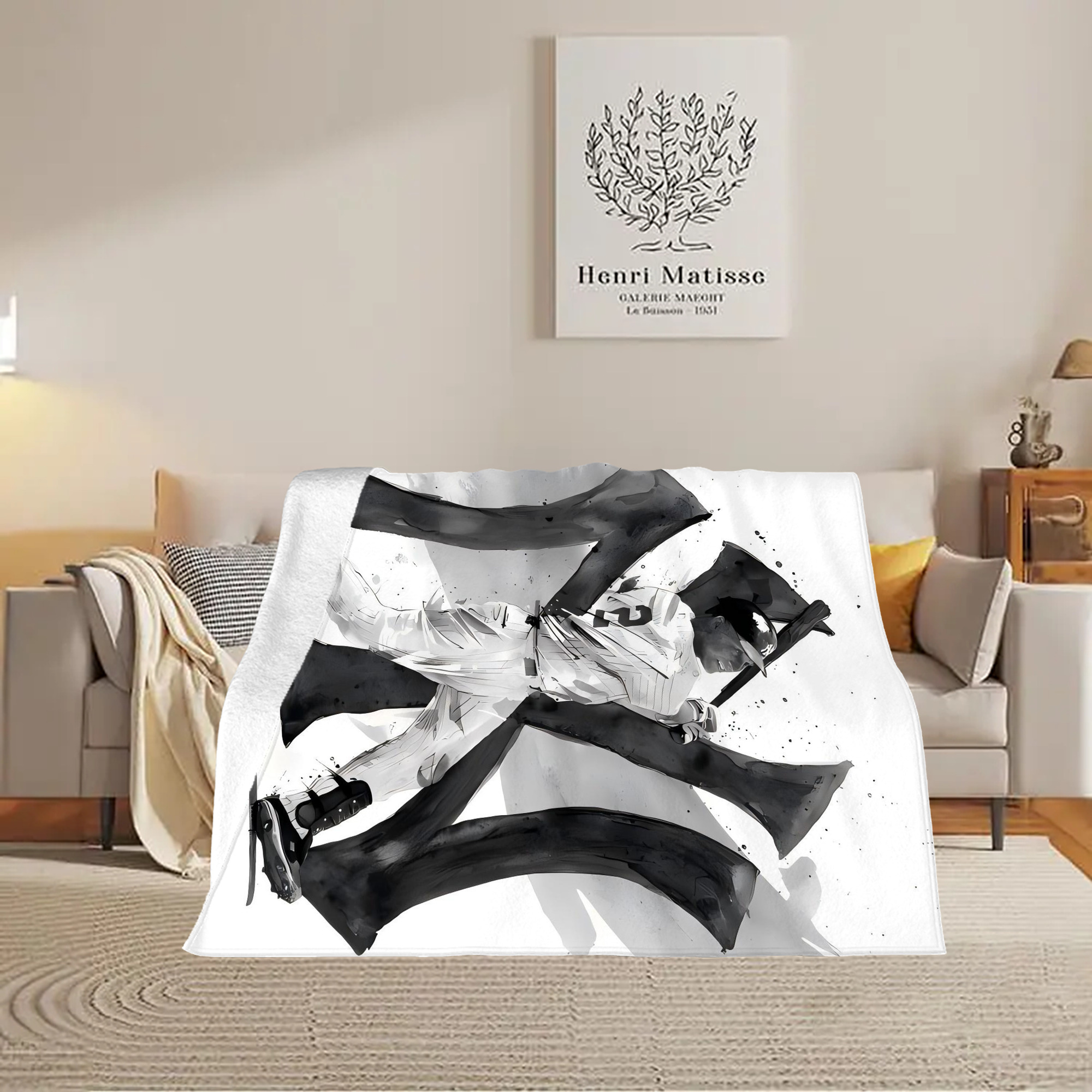 Derek Jeter 71 Soft Fleece Throw Blanket 60 X 80 Inch – Super Soft, Lightweight, And Durable – Perfect For Sofa, Bed, Camping, And More – Ideal Gift For Family And Friends