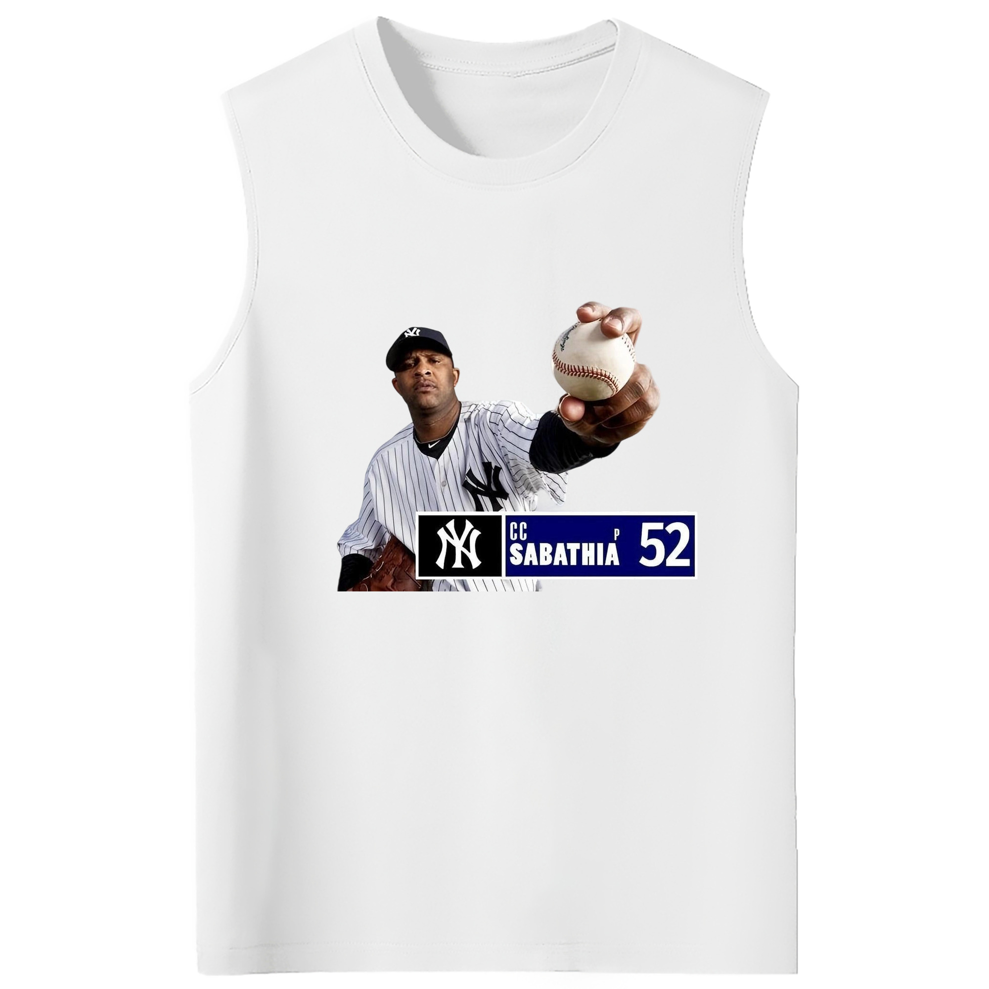 CC Sabatnia 1 210g Combed Cotton Tank Top With Front Heat Transfer Print – Soft, Lightweight, Fitted Design – Stylish & Comfortable Casual Wear For Sports & Everyday Use