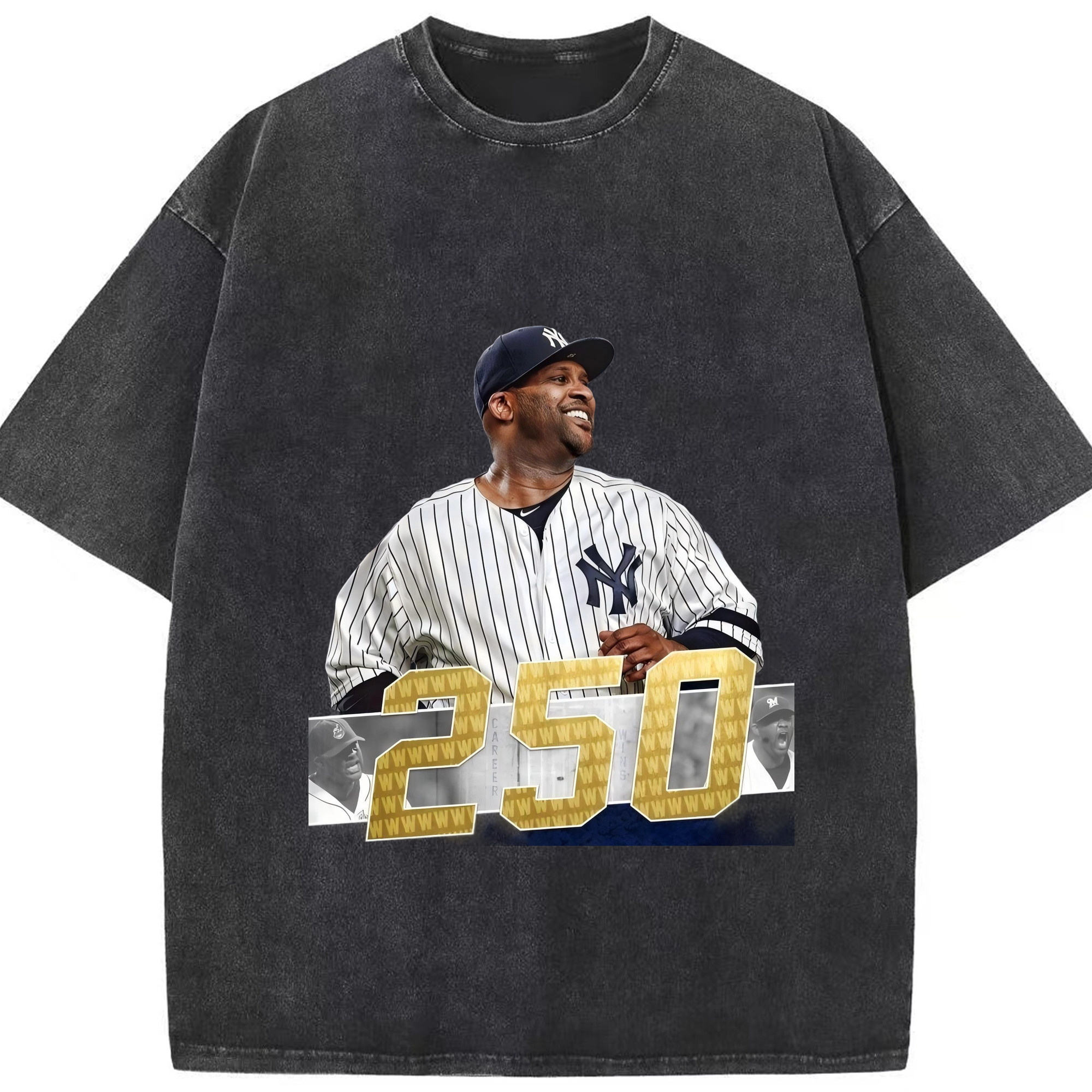 CC Sabatnia 3 Washed Vintage Look 230g Cotton Oversized T-Shirt With Front Heat Transfer Print – Soft, Lightweight, Stylish Fit – Comfortable Casual Wear For Sports & Everyday Use