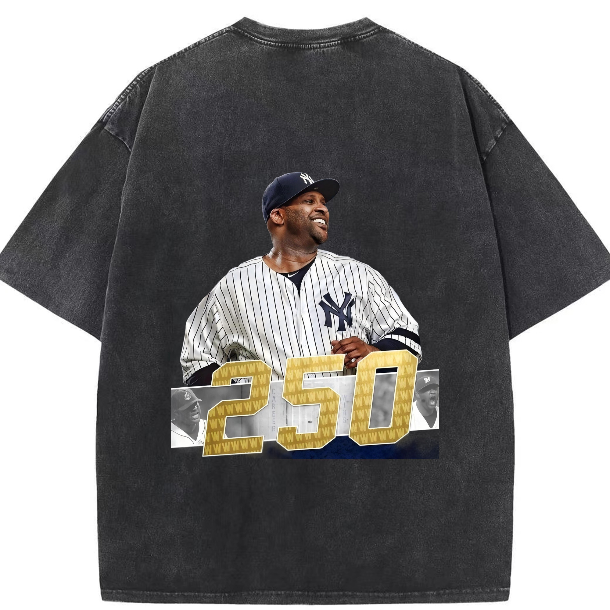 CC Sabatnia 3 Washed Vintage 230g Cotton Oversized T-Shirt With Back Heat Transfer Print – Soft, Lightweight & Stylish – Comfortable Casual Wear For Sports & Everyday Use