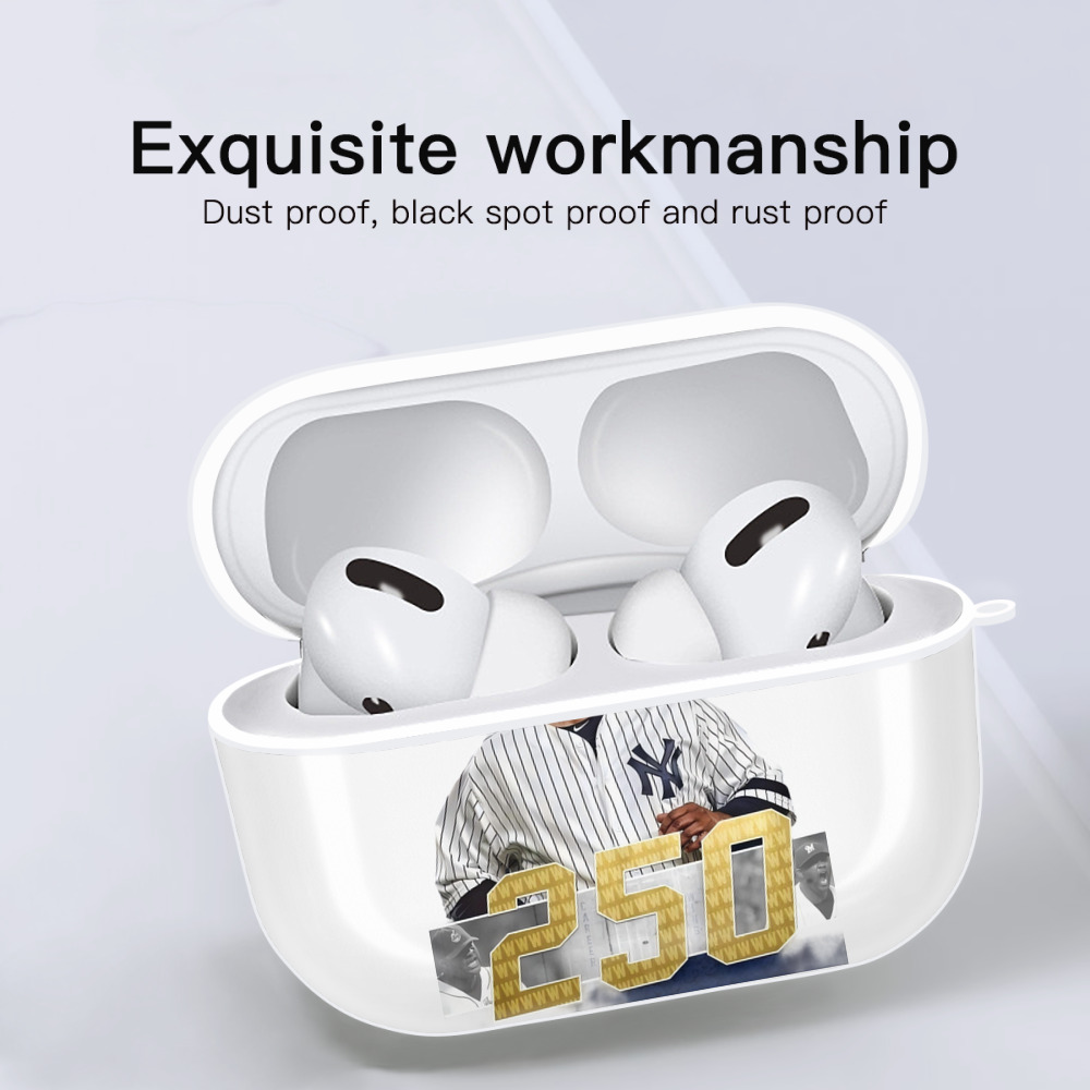 CC Sabatnia 3 AirPods Pro Hard Case White With Keychain, Durable Flexible PC, Precise Cutouts, Anti-Fingerprint, Yellowing & Scratch Resistant, Full Protection, Washable