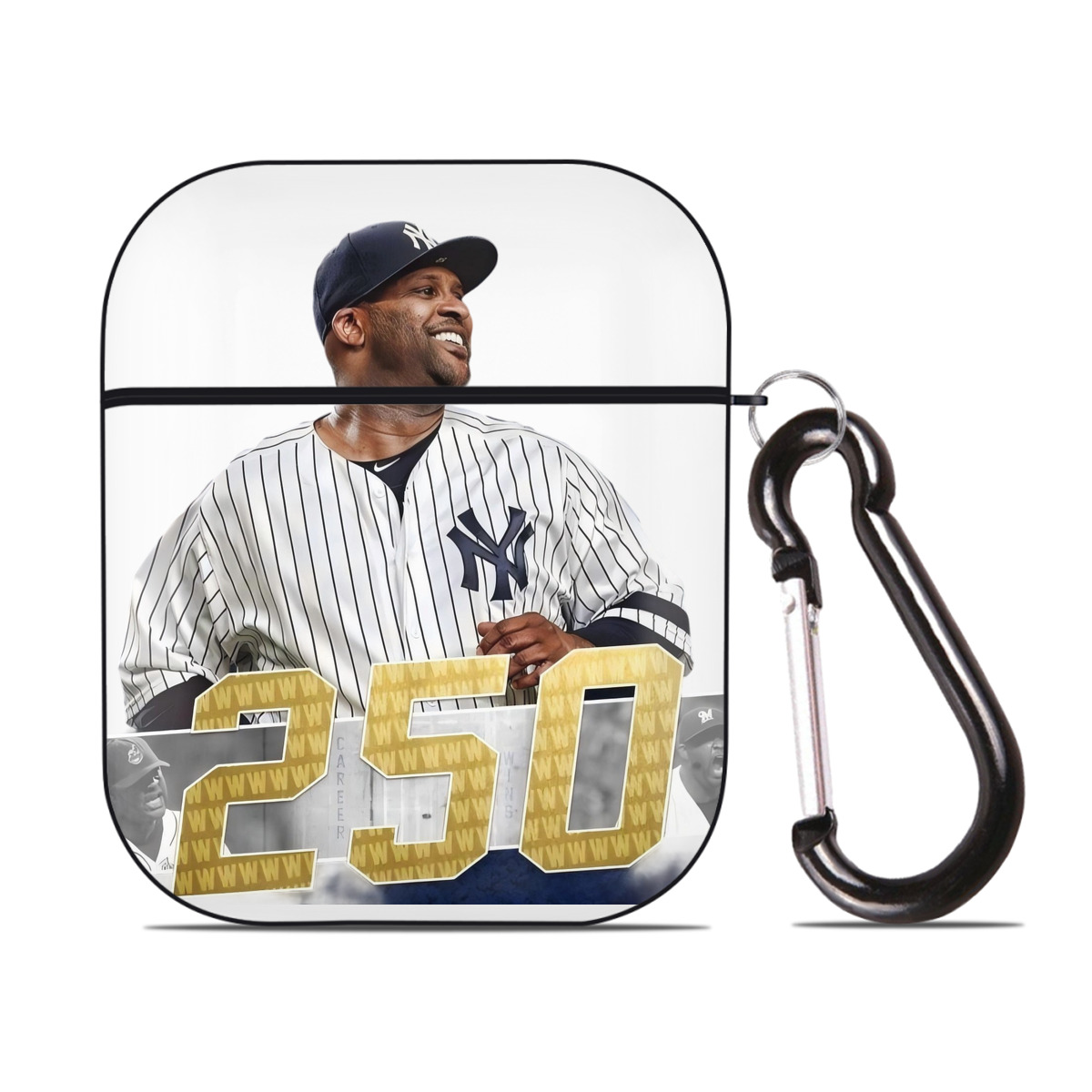 CC Sabatnia 3 AirPods 2 Case Hard Shell Black, Flexible PC Material, Precise Cutouts, Full Protection, Anti-Fingerprint, Washable, Includes Keychain – Durable & Slim Design