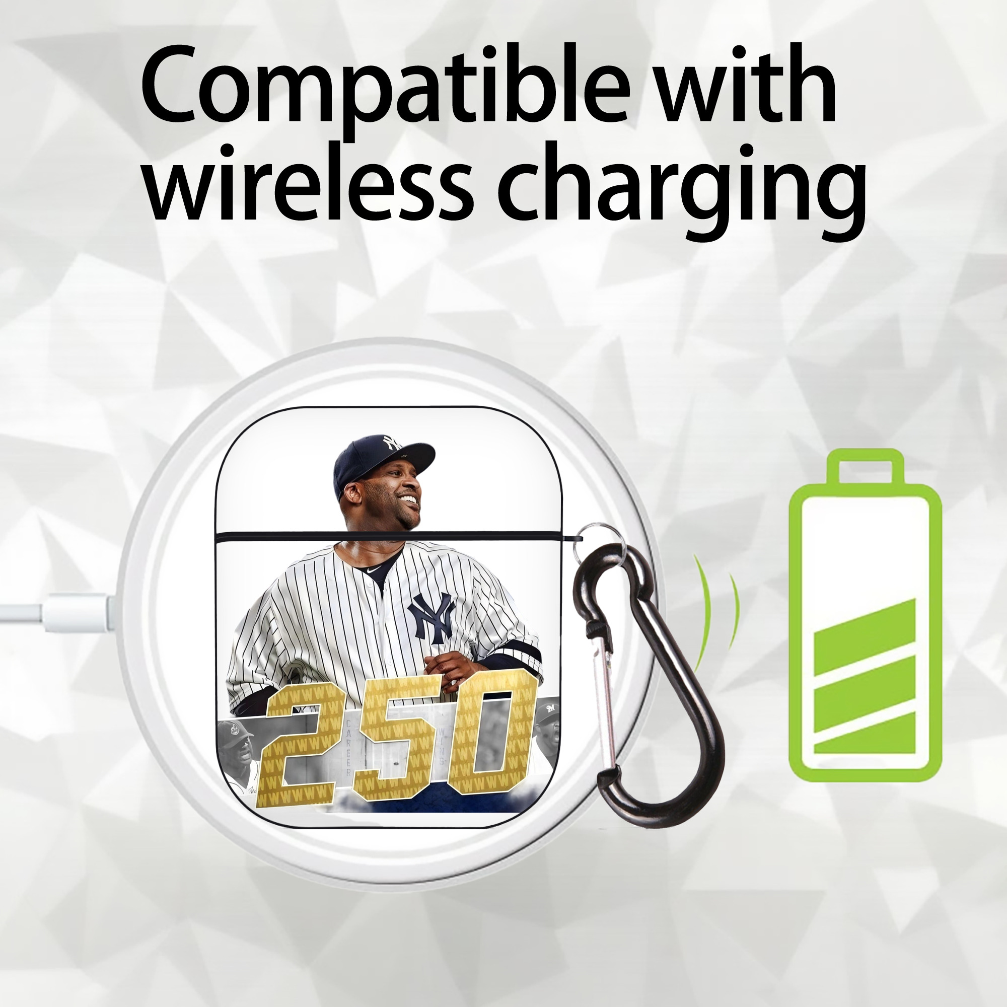 CC Sabatnia 3 AirPods 2 Case Hard Shell Black, Flexible PC Material, Precise Cutouts, Full Protection, Anti-Fingerprint, Washable, Includes Keychain – Durable & Slim Design