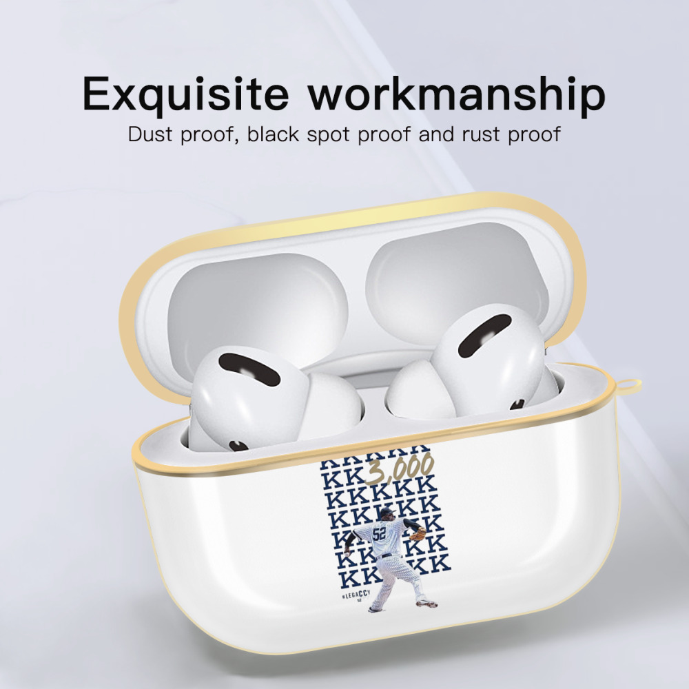 CC Sabatnia 5 Luxury Gold AirPods Pro Case With Keychain, Flexible PC Material, Full Protection, Precise Cutouts, Anti-Fingerprint, Washable, Durable Design