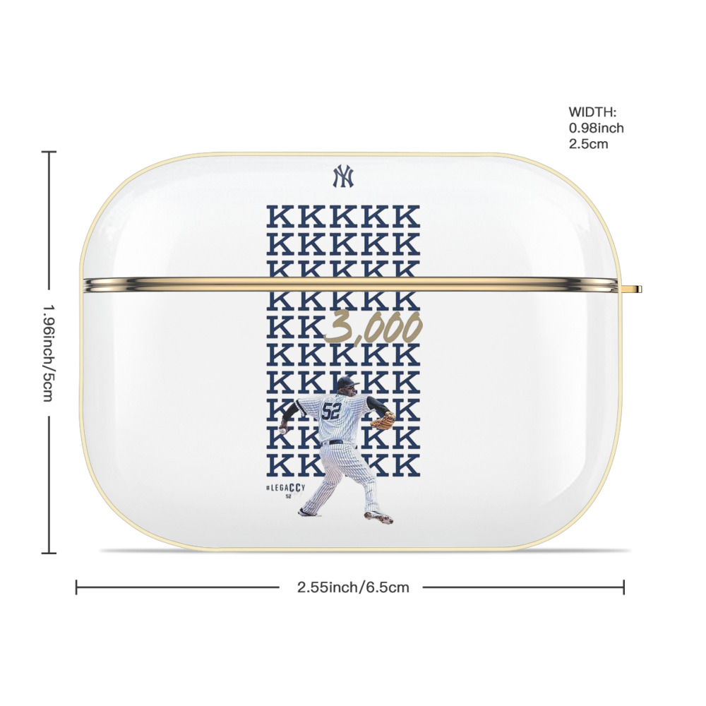 CC Sabatnia 5 Luxury Gold AirPods Pro Case With Keychain, Flexible PC Material, Full Protection, Precise Cutouts, Anti-Fingerprint, Washable, Durable Design