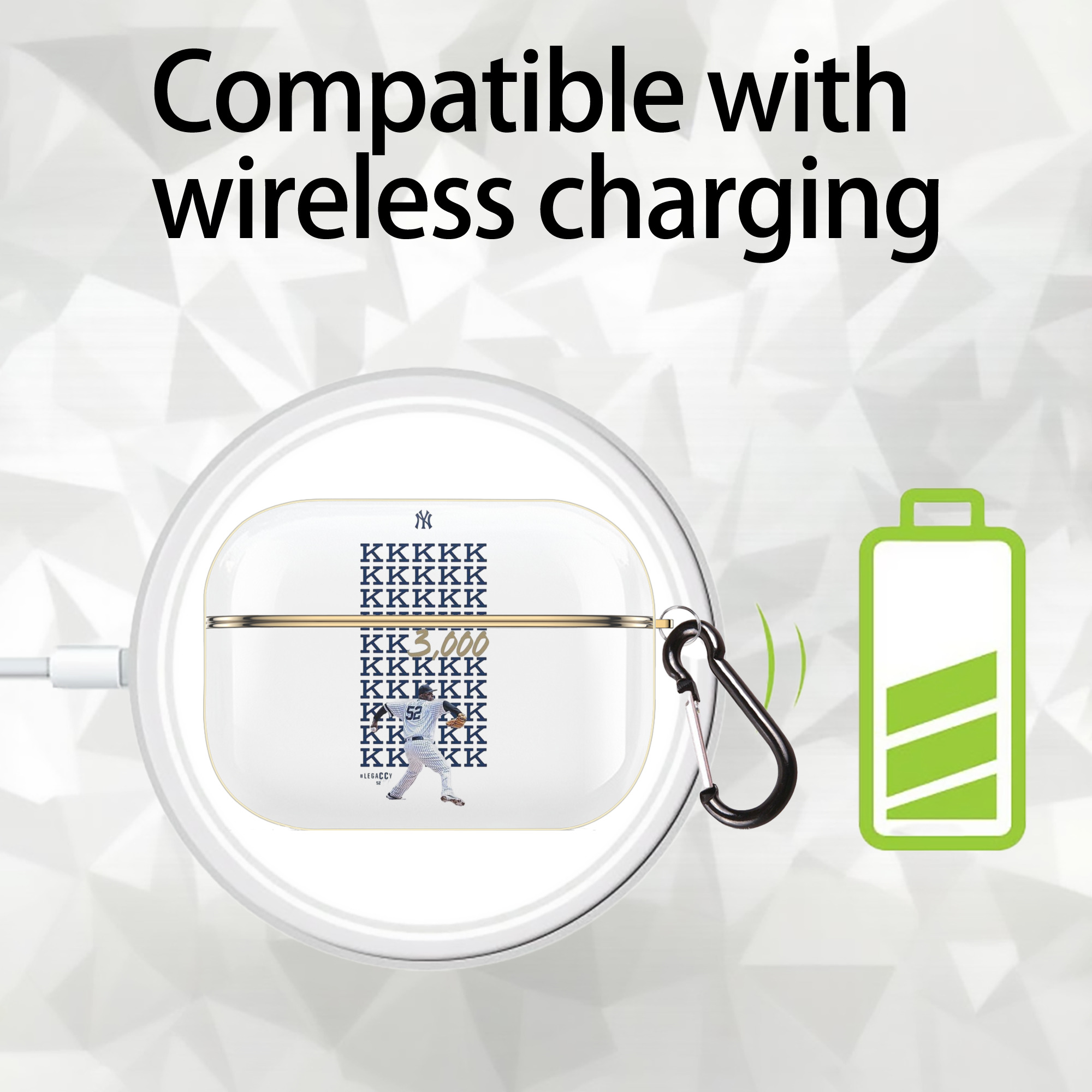 CC Sabatnia 5 Luxury Gold AirPods Pro Case With Keychain, Flexible PC Material, Full Protection, Precise Cutouts, Anti-Fingerprint, Washable, Durable Design