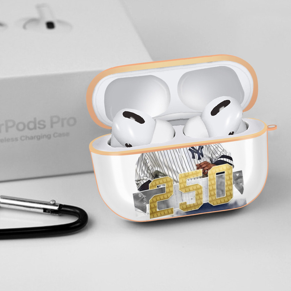 CC Sabatnia 3 AirPods Pro Protective Case Rose Gold, Flexible PC Material, Precise Fit, Anti-Slip Cover, Full Protection, Fingerprint Resistant, Washable With Keychain