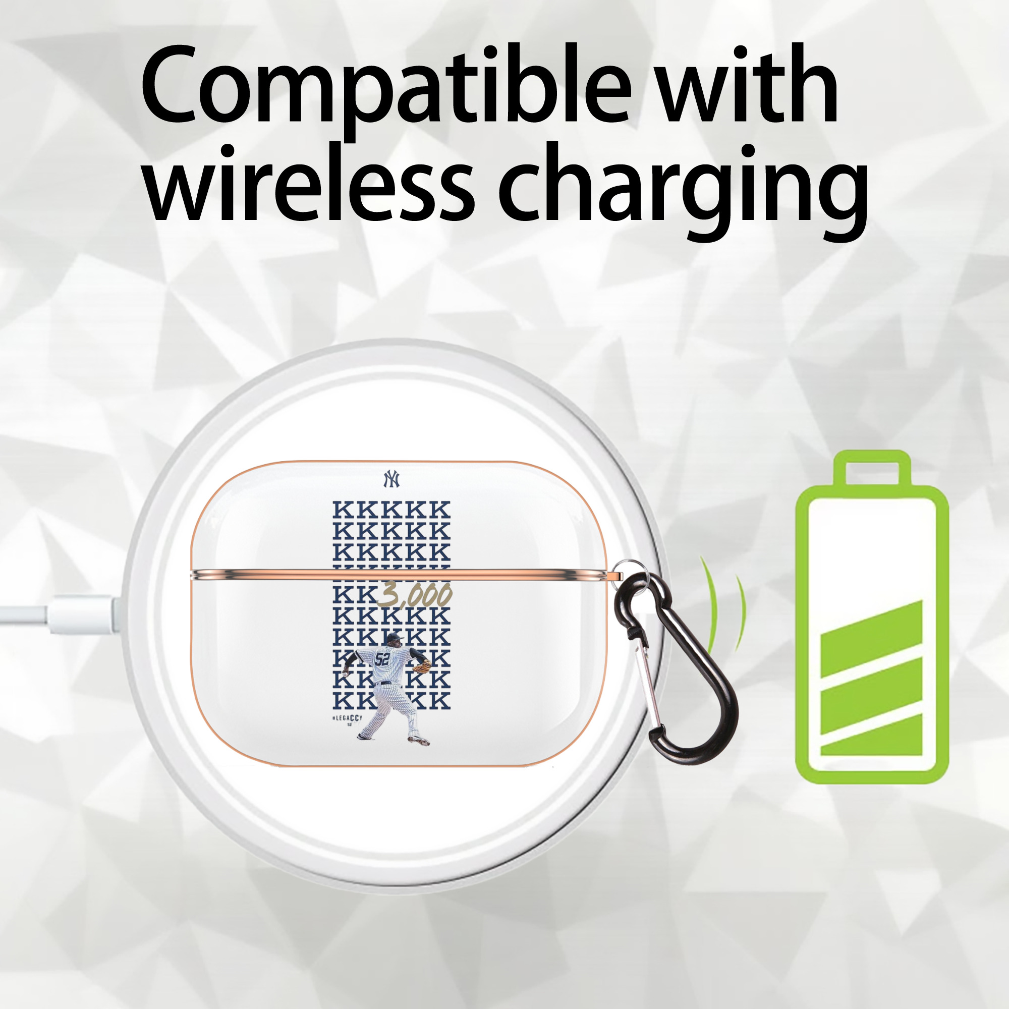 CC Sabatnia 5 AirPods Pro Protective Case Rose Gold, Flexible PC Material, Precise Fit, Anti-Slip Cover, Full Protection, Fingerprint Resistant, Washable With Keychain