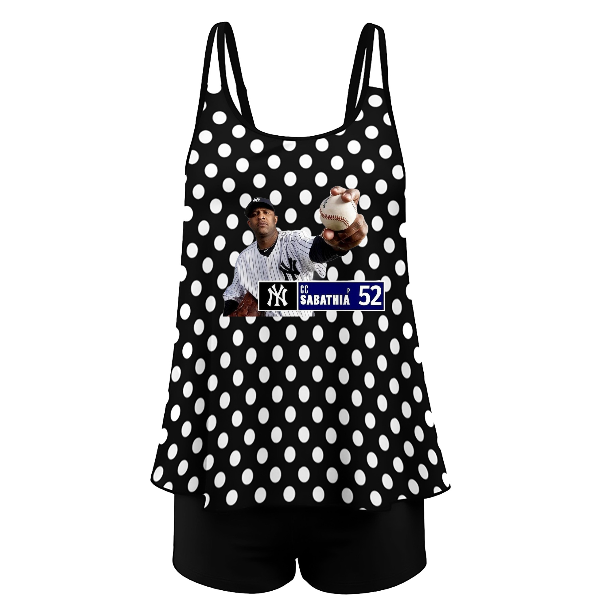 CC Sabatnia 1 Women’s Heat Transfer Printed Two-Piece Swimsuit Set – Sexy Double Strap Bandeau Top & Boyshort Bottoms, Soft Nylon-Spandex, Perfect for Beach, Pool & Vacation