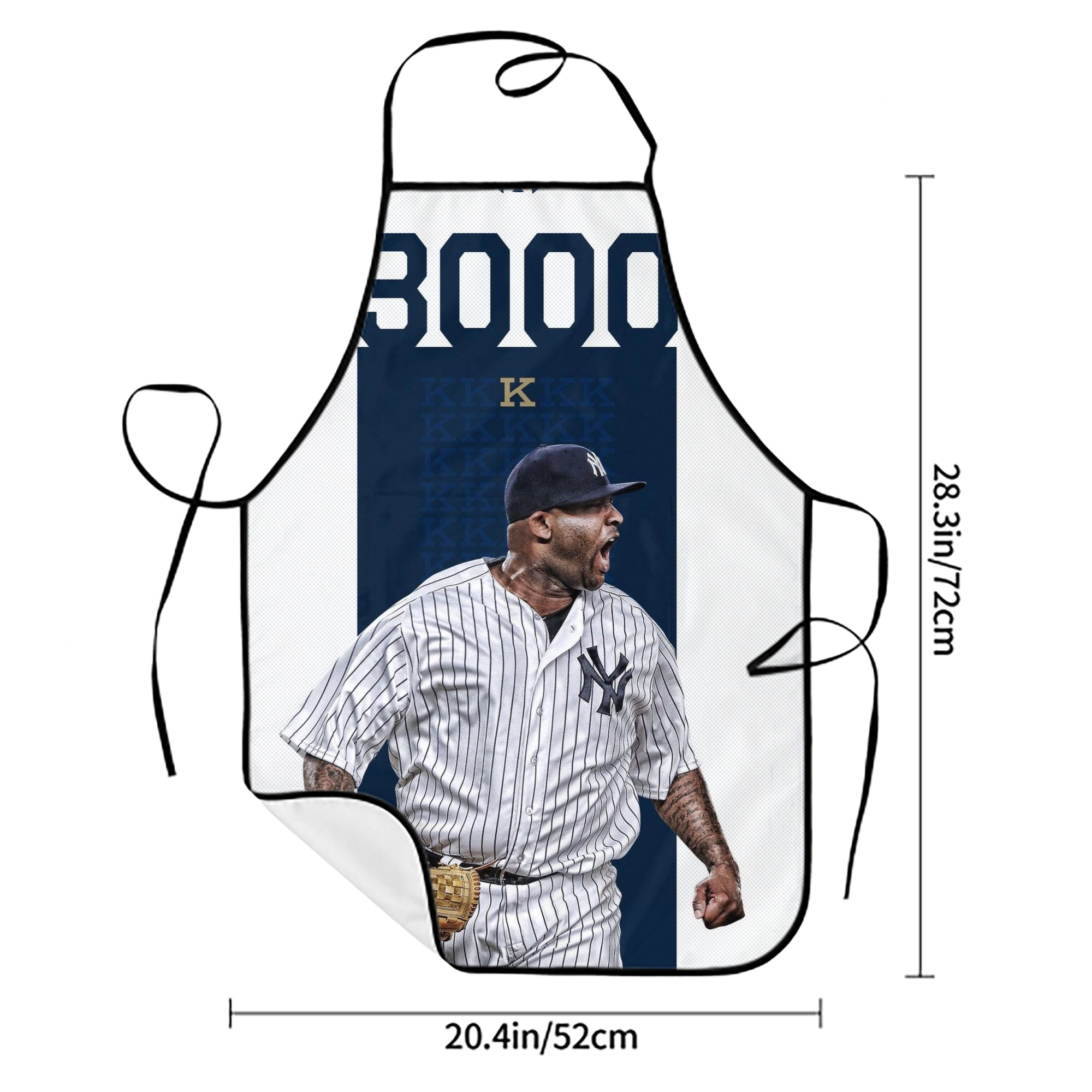 CC Sabatnia 7 Stain-Resistant Polyester Apron With Pocket – Full Print, Waterproof, Anti-Wrinkle, Anti-Pilling – Ideal For Kitchen, BBQ, Restaurant, Salon & More