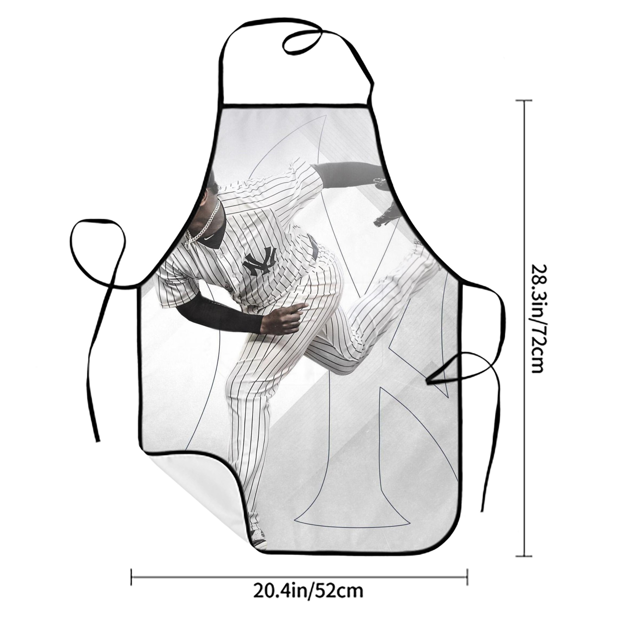 CC Sabatnia 10 Stain-Resistant Polyester Apron With Pocket – Full Print, Waterproof, Anti-Wrinkle, Anti-Pilling – Ideal For Kitchen, BBQ, Restaurant, Salon & More