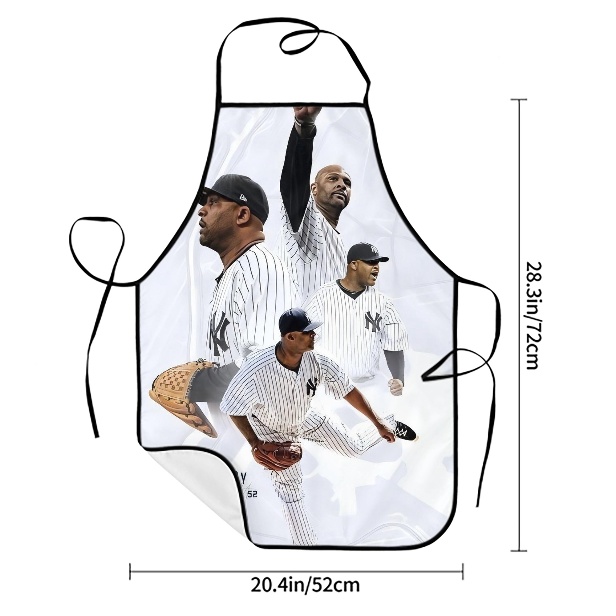 CC Sabatnia 13 Stain-Resistant Polyester Apron With Pocket – Full Print, Waterproof, Anti-Wrinkle, Anti-Pilling – Ideal For Kitchen, BBQ, Restaurant, Salon & More