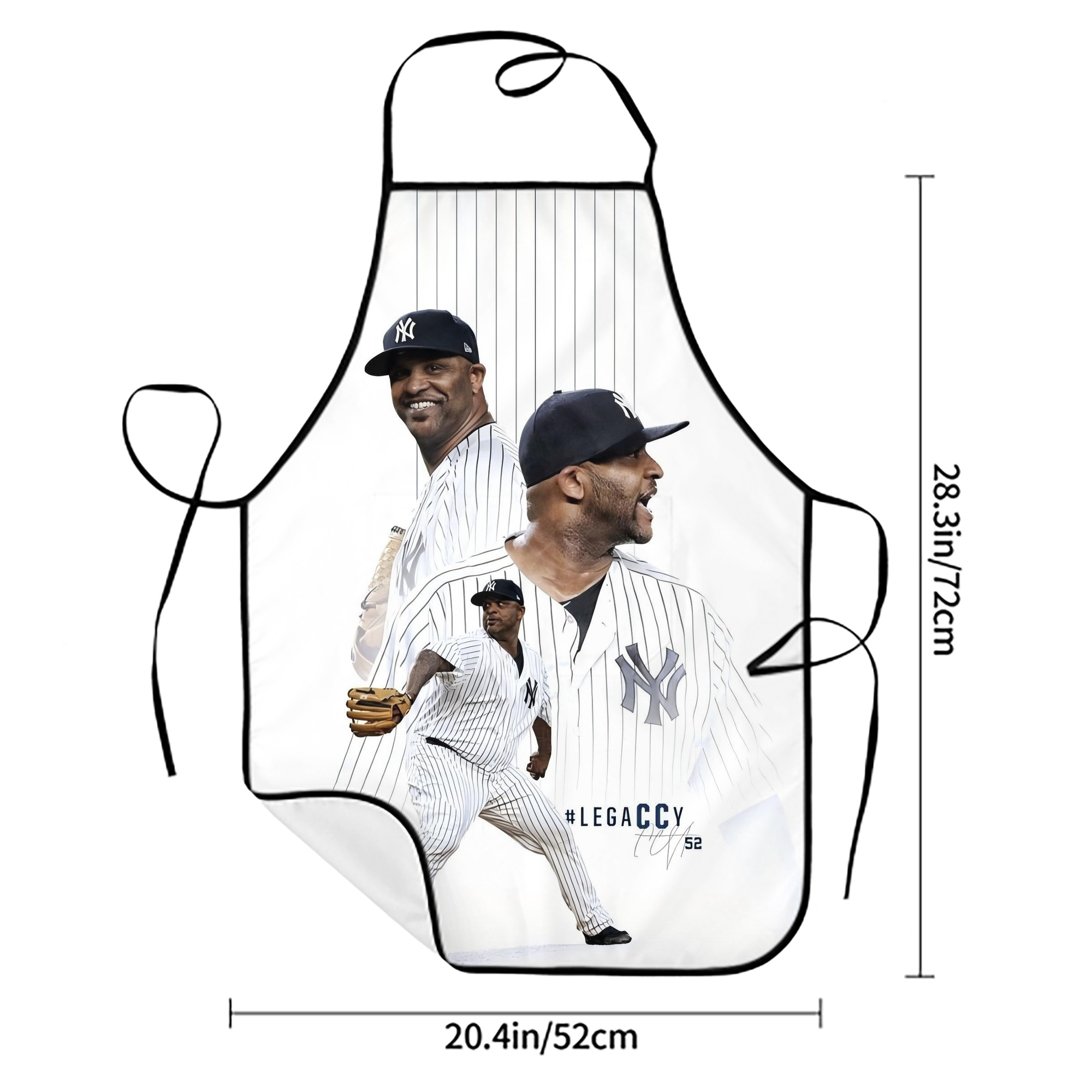 CC Sabatnia 21 Stain-Resistant Polyester Apron With Pocket – Full Print, Waterproof, Anti-Wrinkle, Anti-Pilling – Ideal For Kitchen, BBQ, Restaurant, Salon & More