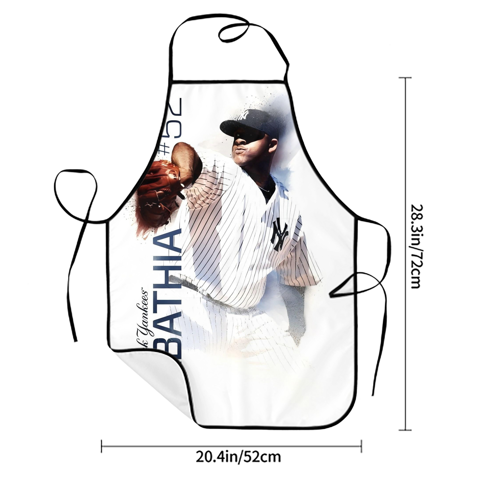 CC Sabatnia 25 Stain-Resistant Polyester Apron With Pocket – Full Print, Waterproof, Anti-Wrinkle, Anti-Pilling – Ideal For Kitchen, BBQ, Restaurant, Salon & More