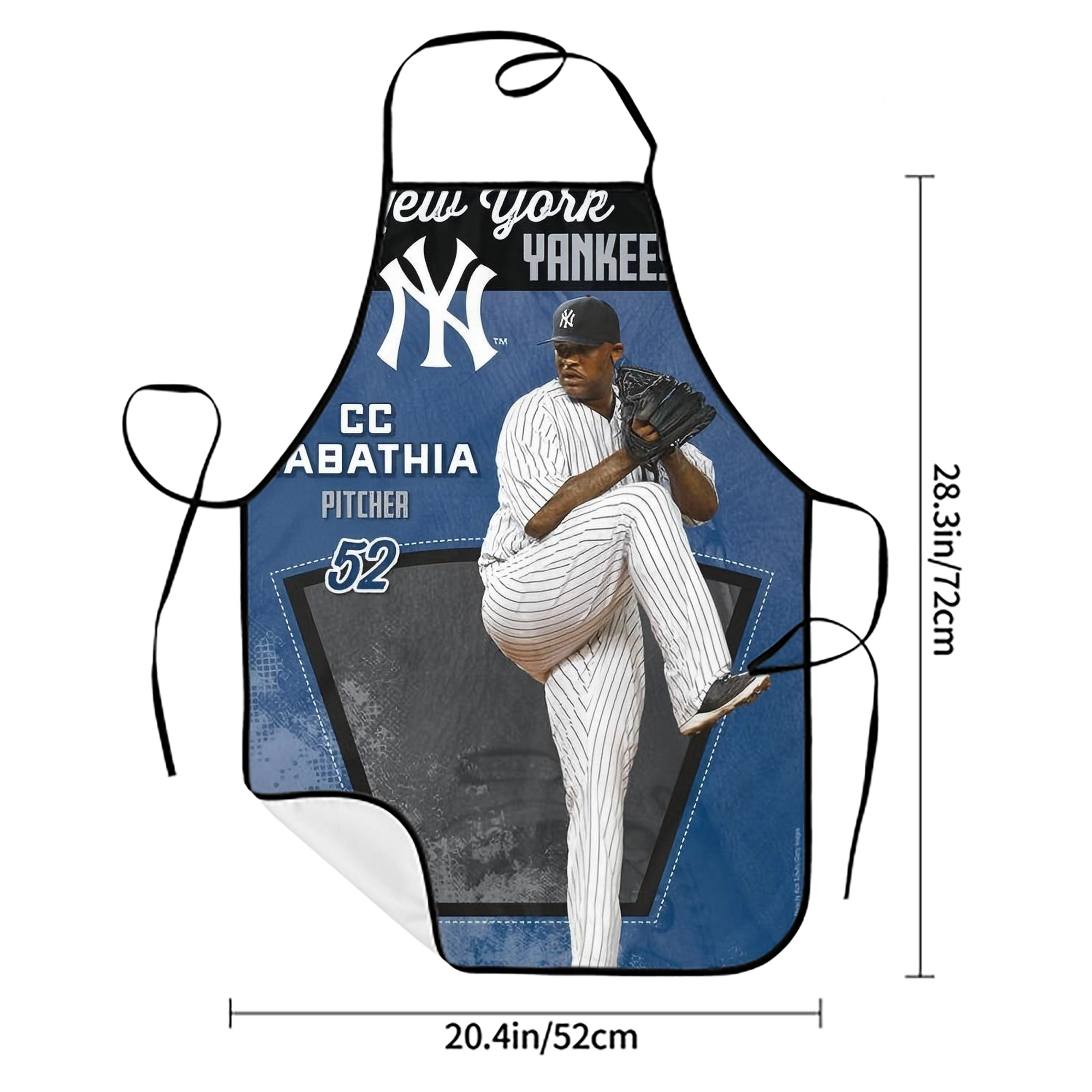 CC Sabatnia 31 Stain-Resistant Polyester Apron With Pocket – Full Print, Waterproof, Anti-Wrinkle, Anti-Pilling – Ideal For Kitchen, BBQ, Restaurant, Salon & More