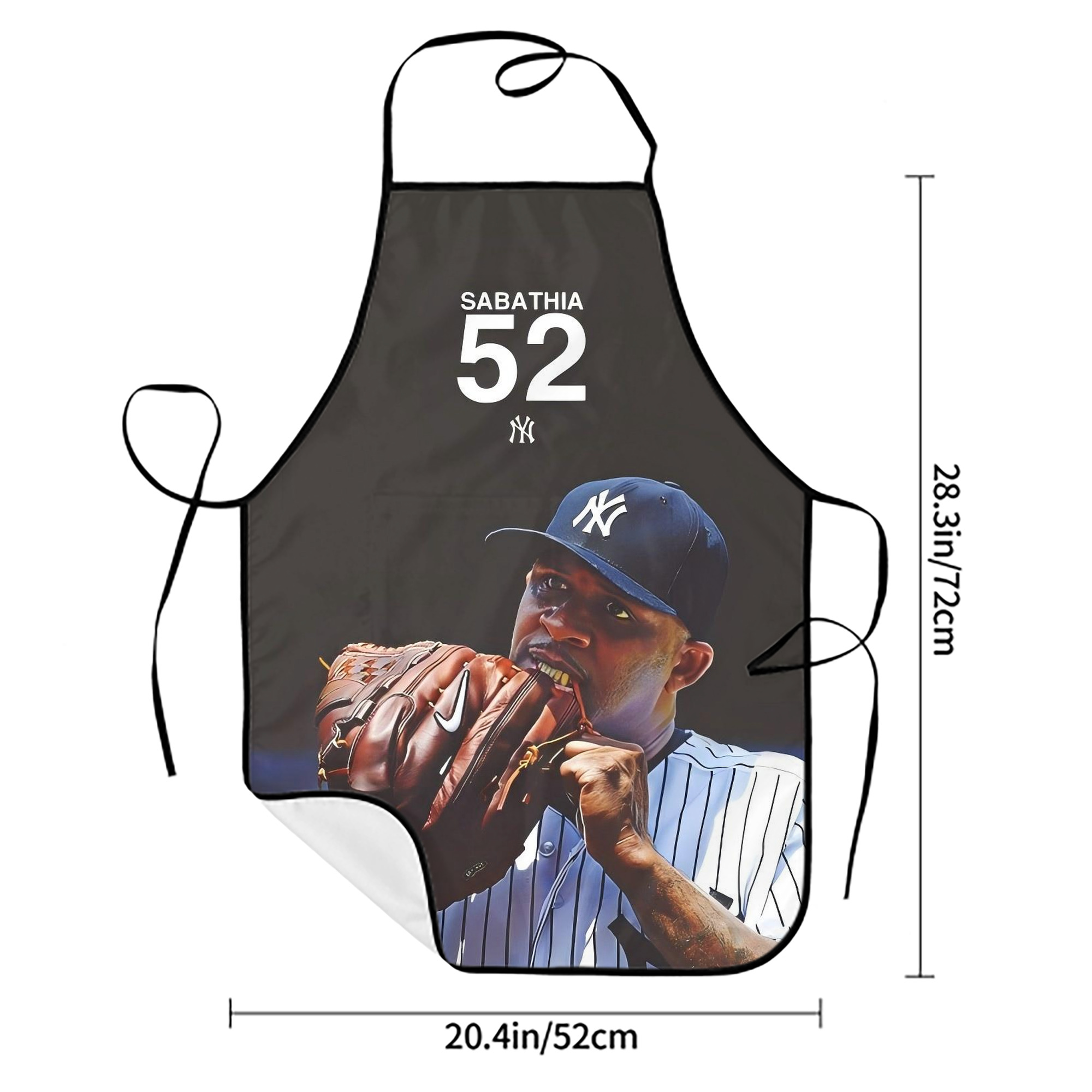 CC Sabatnia 33 Stain-Resistant Polyester Apron With Pocket – Full Print, Waterproof, Anti-Wrinkle, Anti-Pilling – Ideal For Kitchen, BBQ, Restaurant, Salon & More