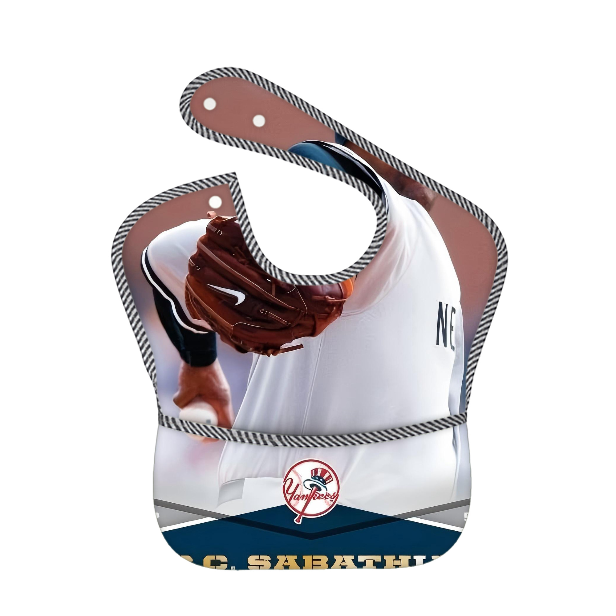 CC Sabatnia 6 Adjustable Waterproof Toddler Bib – Full-Print Durable Polyester – Foldable Crumb Pocket – Easy Snap Closure – Soft