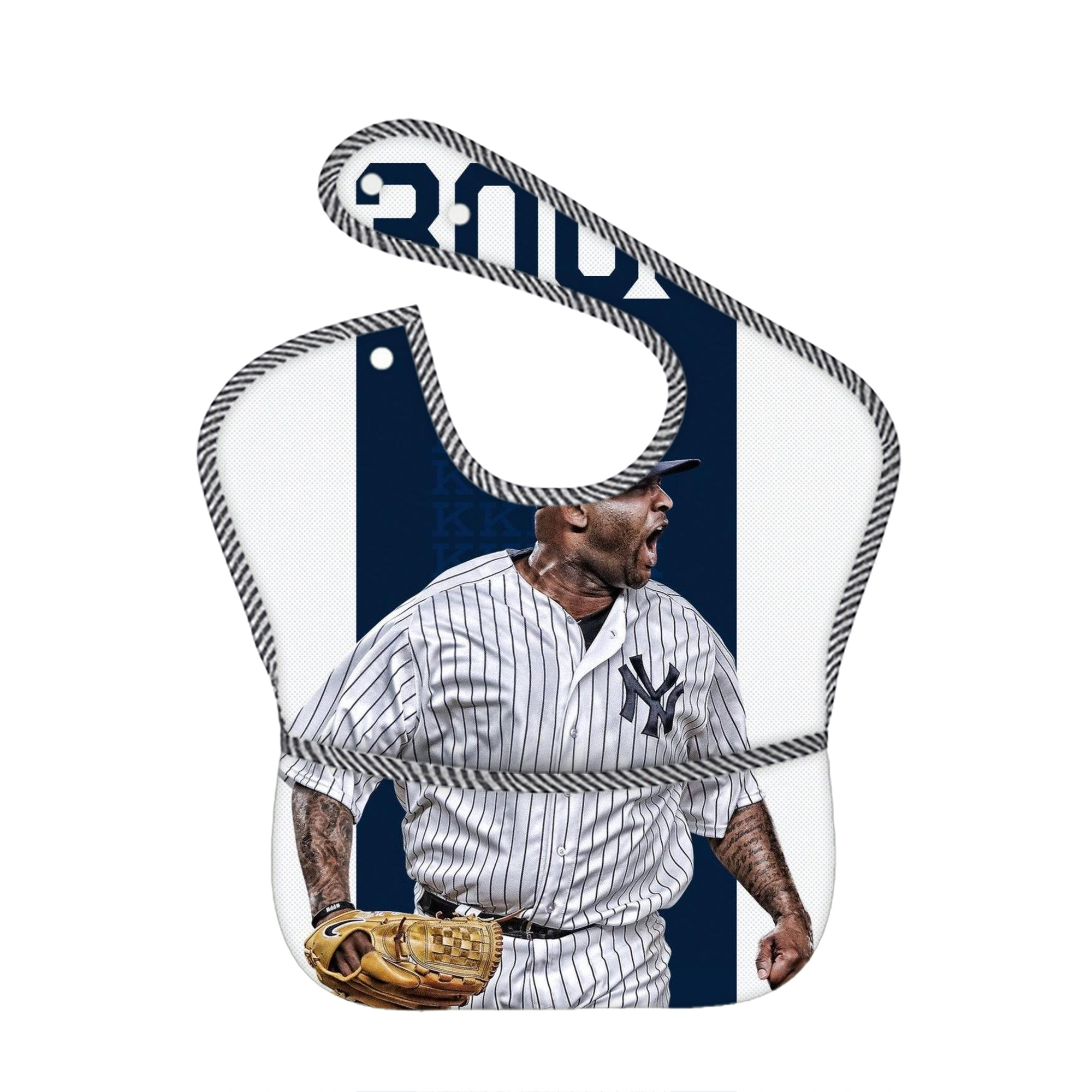 CC Sabatnia 7 Adjustable Waterproof Toddler Bib – Full-Print Durable Polyester – Foldable Crumb Pocket – Easy Snap Closure – Soft