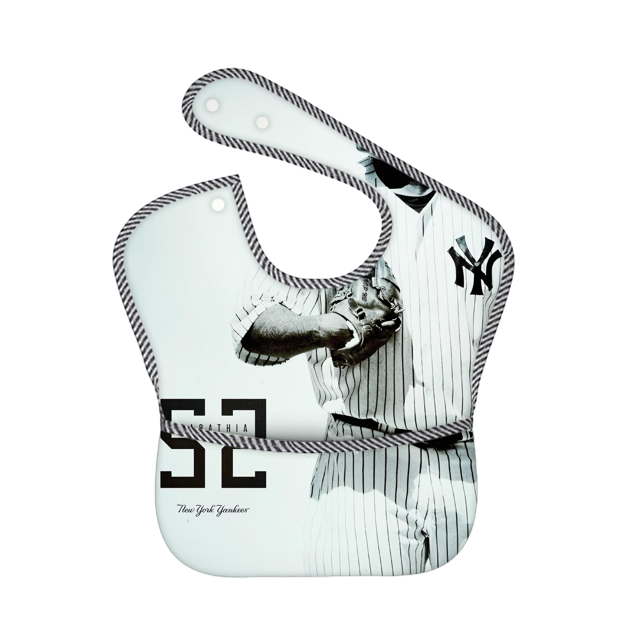 CC Sabatnia 12 Adjustable Waterproof Toddler Bib – Full-Print Durable Polyester – Foldable Crumb Pocket – Easy Snap Closure – Soft