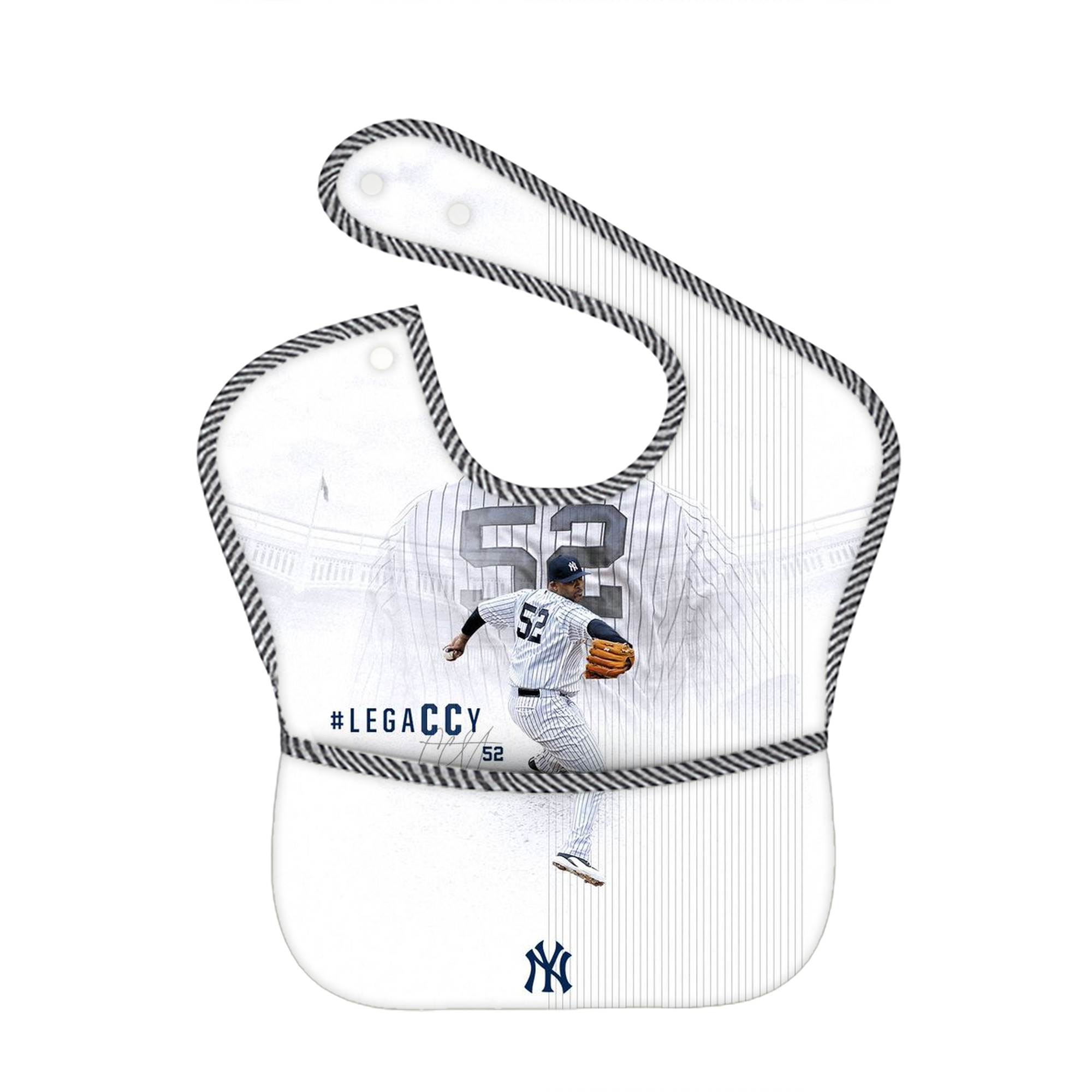 CC Sabatnia 19 Adjustable Waterproof Toddler Bib – Full-Print Durable Polyester – Foldable Crumb Pocket – Easy Snap Closure – Soft