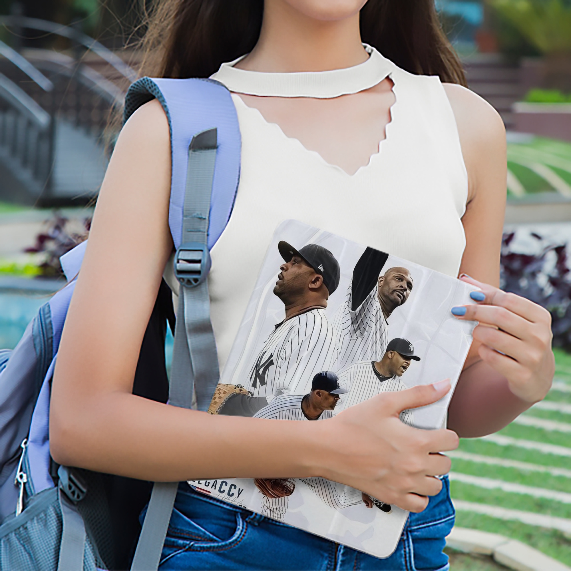 CC Sabatnia 13 Premium Tri-Fold PU Leather & Silicone IPad Case With Pencil Slot – Fits 9.5,10.5,10.9 – Adjustable Stand, Slim, Protective