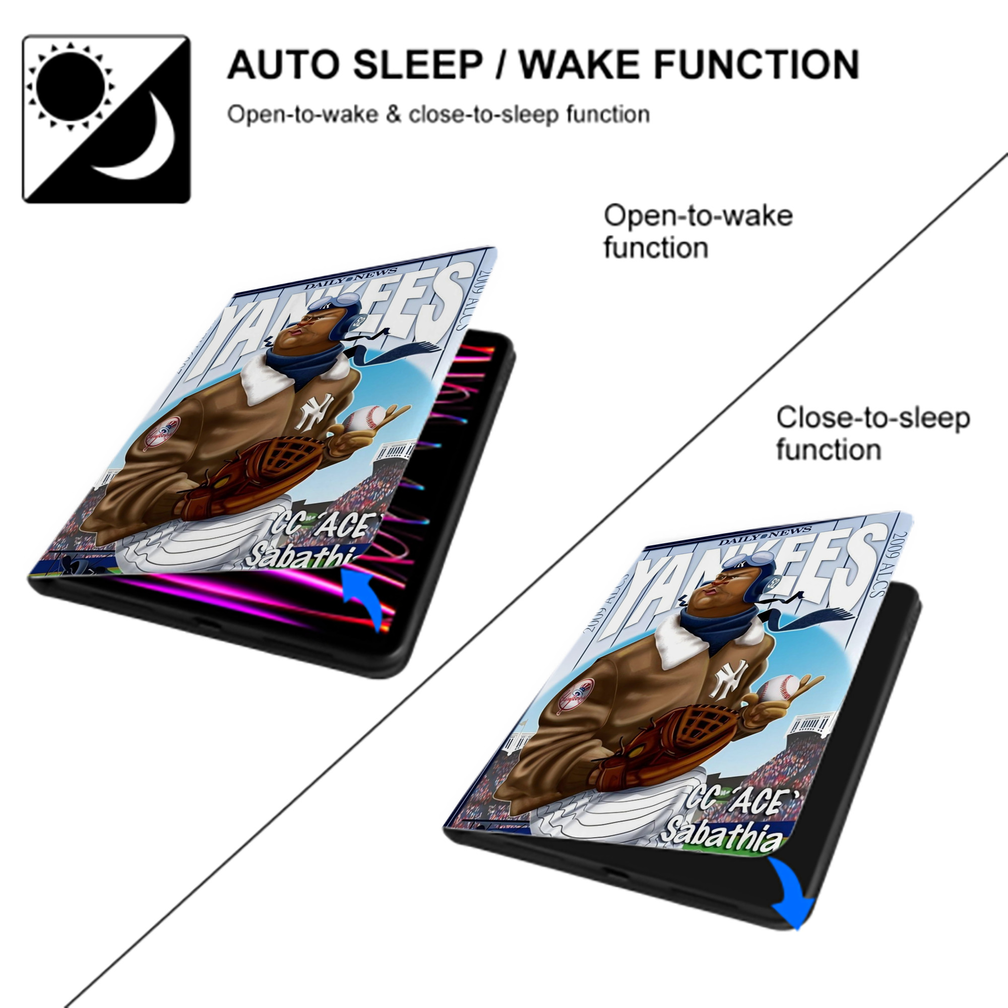 CC Sabatnia 29 Premium Tri-Fold PU Leather & Silicone IPad Case With Pencil Slot – Fits 9.5,10.5,10.9 – Adjustable Stand, Slim, Protective