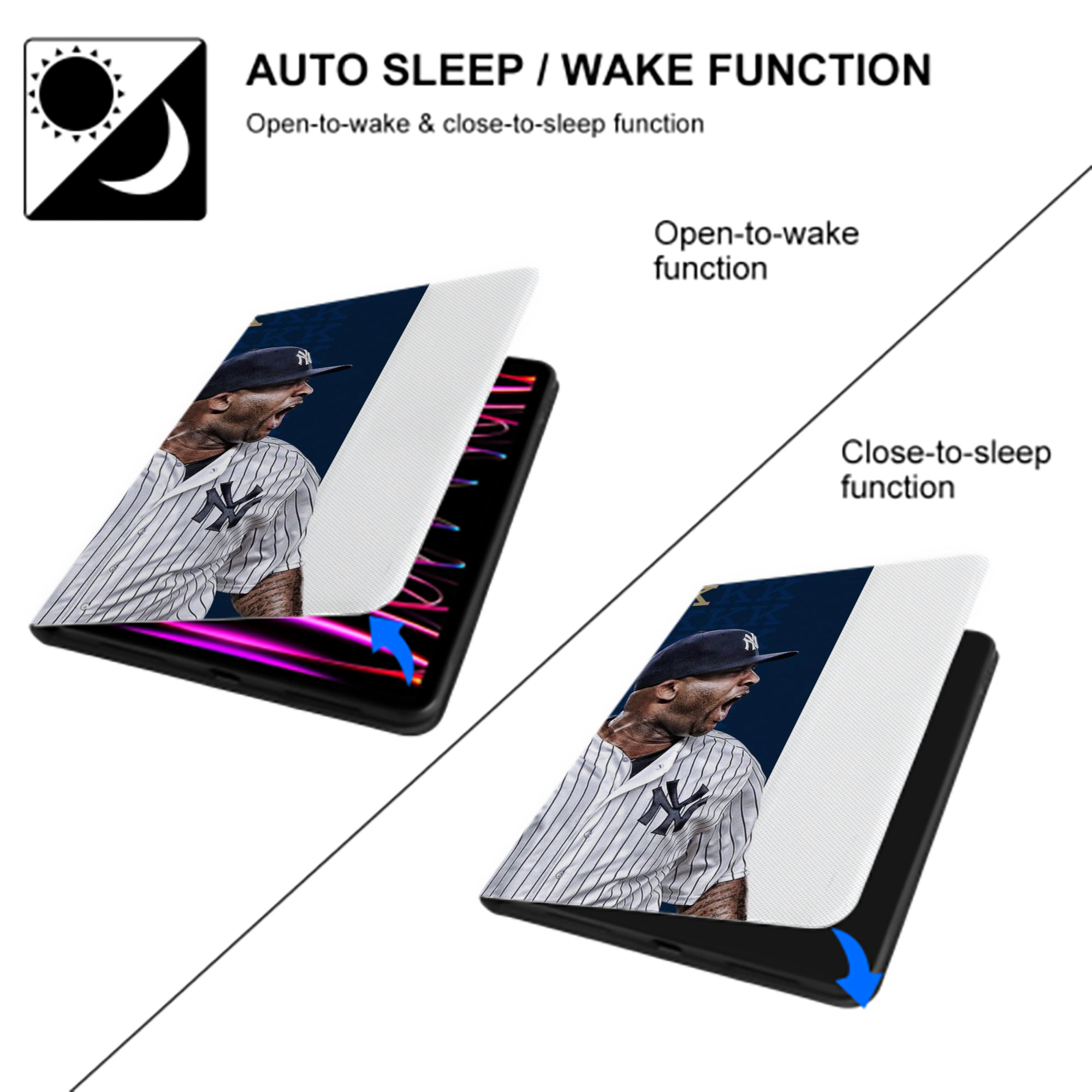 CC Sabatnia 7 IPad Book-Style Case With Pencil Slot – Slim PU & TPU Cover – Full Protection, Precise Fit, Water & Scratch Resistant