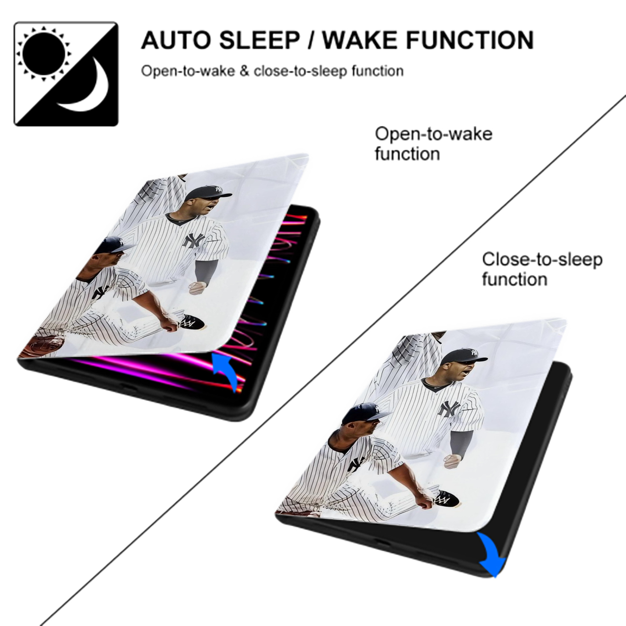 CC Sabatnia 13 IPad Book-Style Case With Pencil Slot – Slim PU & TPU Cover – Full Protection, Precise Fit, Water & Scratch Resistant