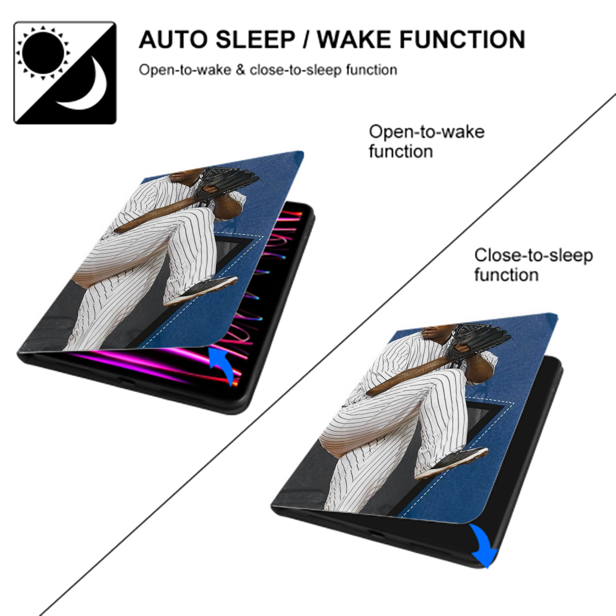 CC Sabatnia 31 IPad Book-Style Case With Pencil Slot – Slim PU & TPU Cover – Full Protection, Precise Fit, Water & Scratch Resistant